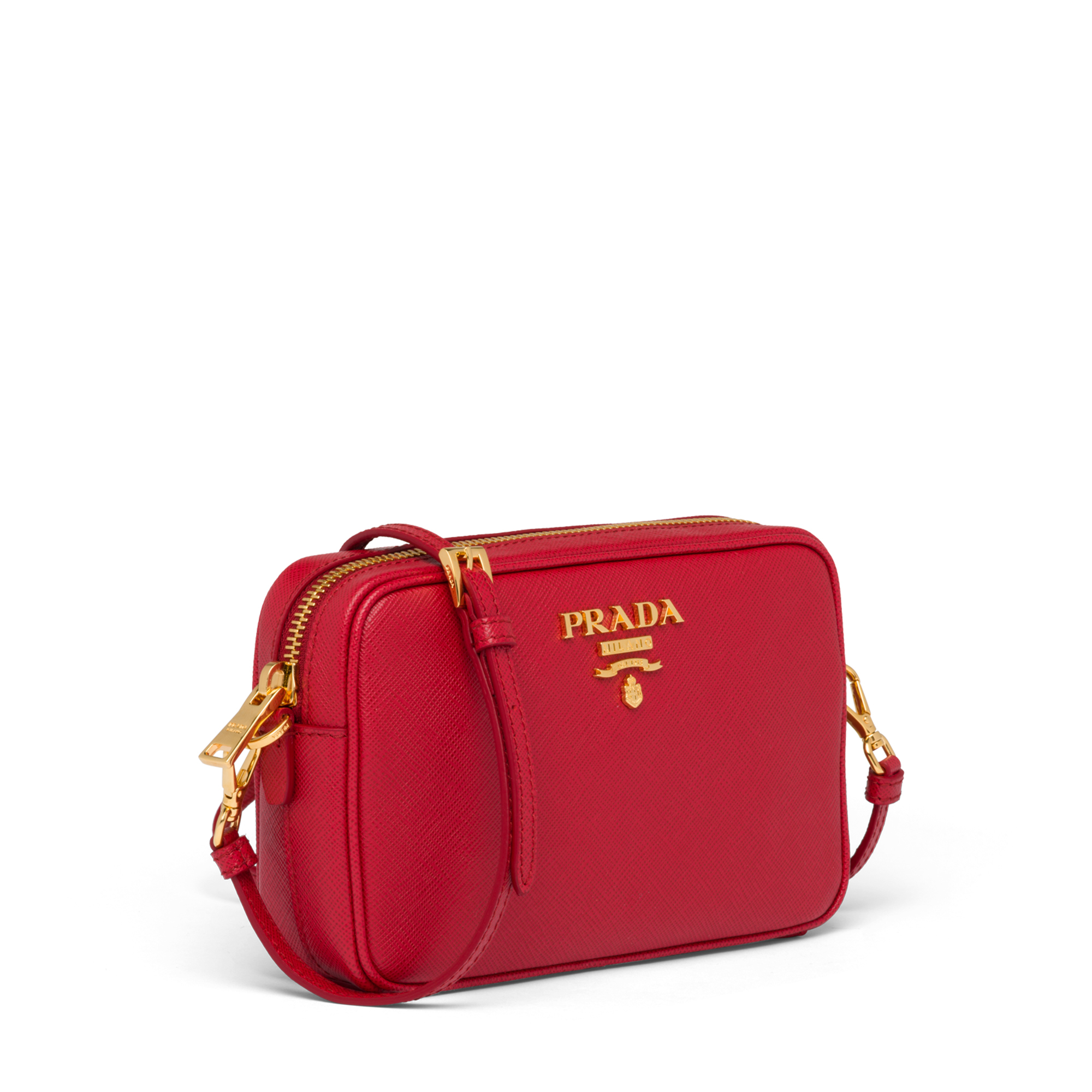 

Leather shoulder bag, Red