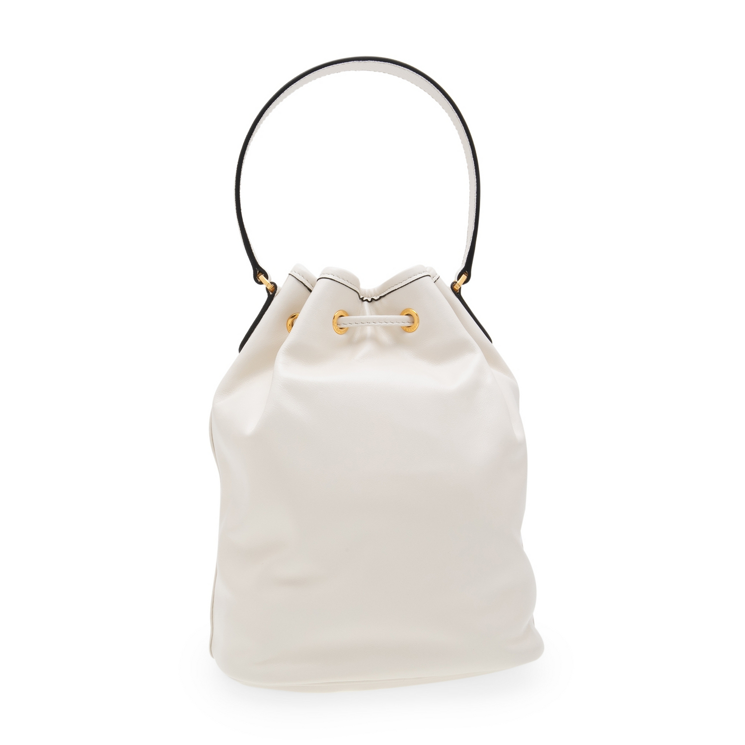 

Duet fabric shoulder bag, White