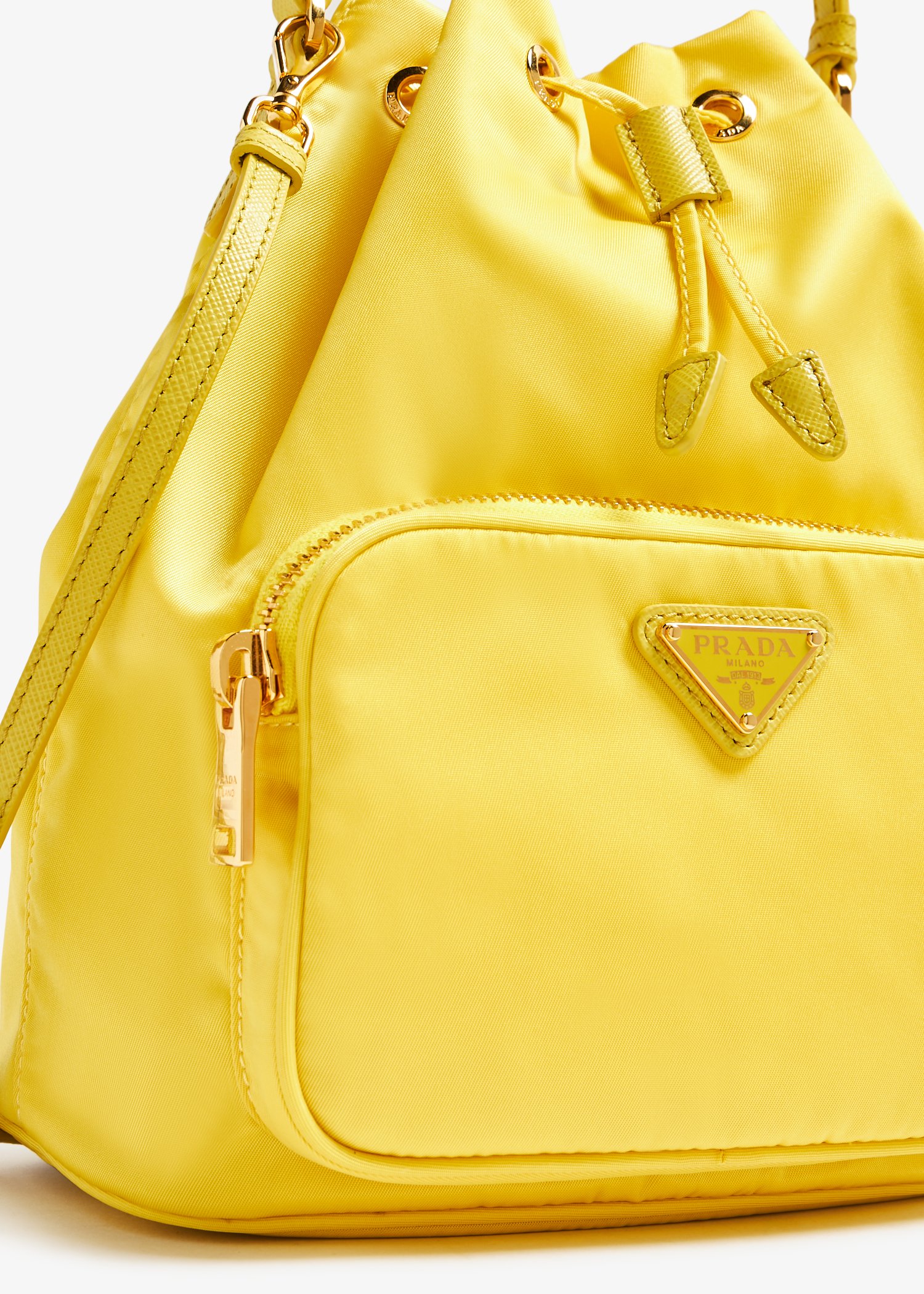 

Duet Re-Nylon bucket bag, Yellow