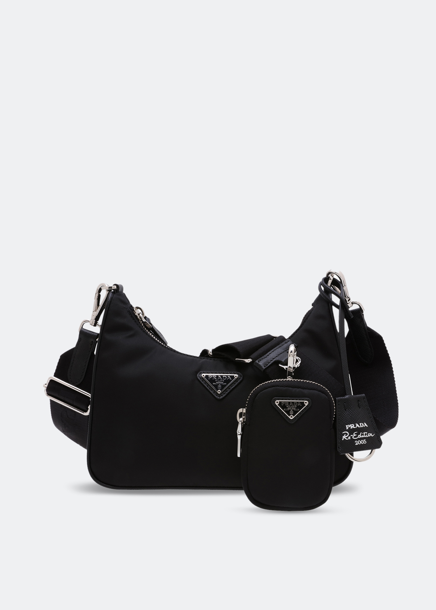 

Re-Edition nylon shoulder bag, Black