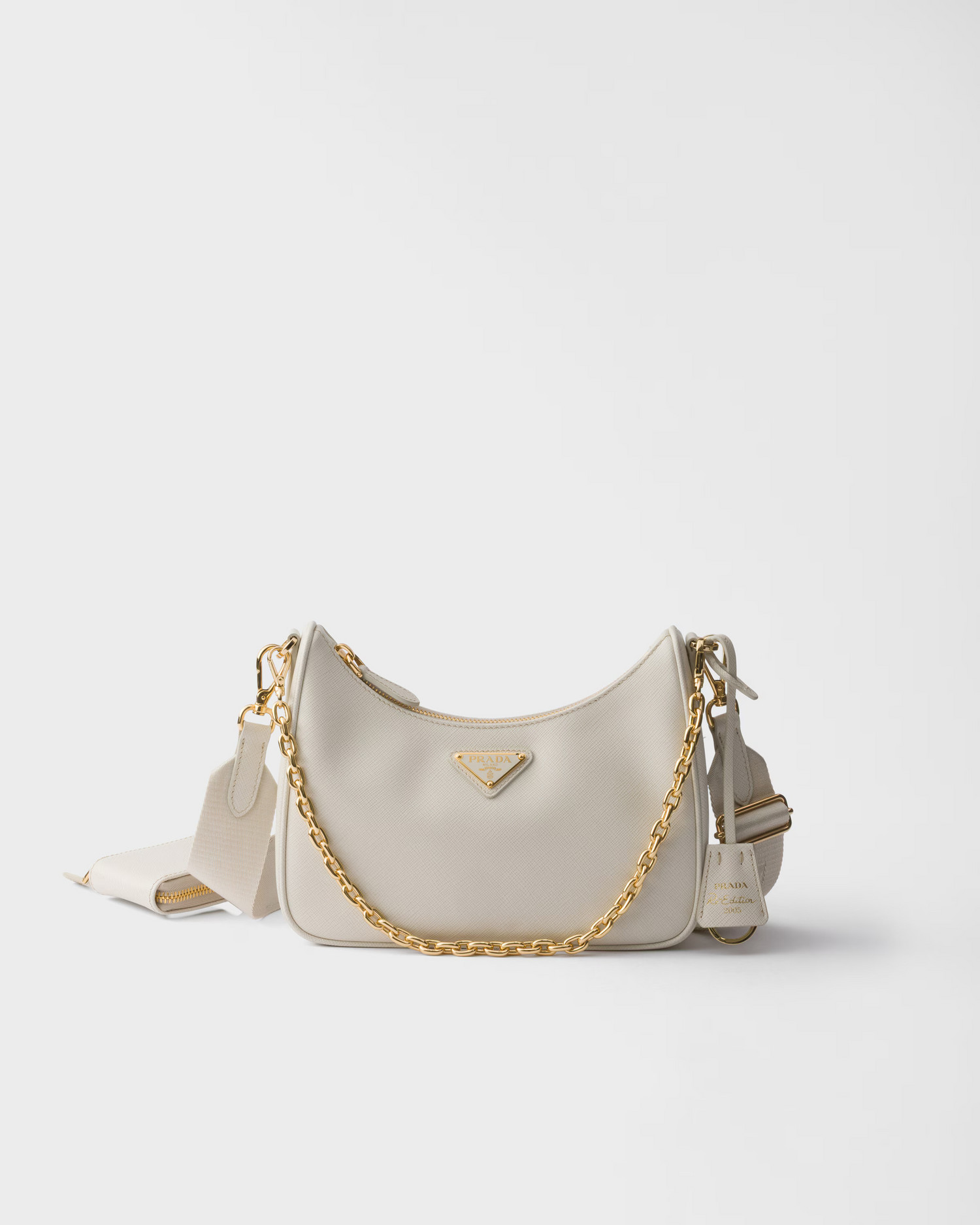 

Prada Re-Edition 2005 Saffiano leather bag, White