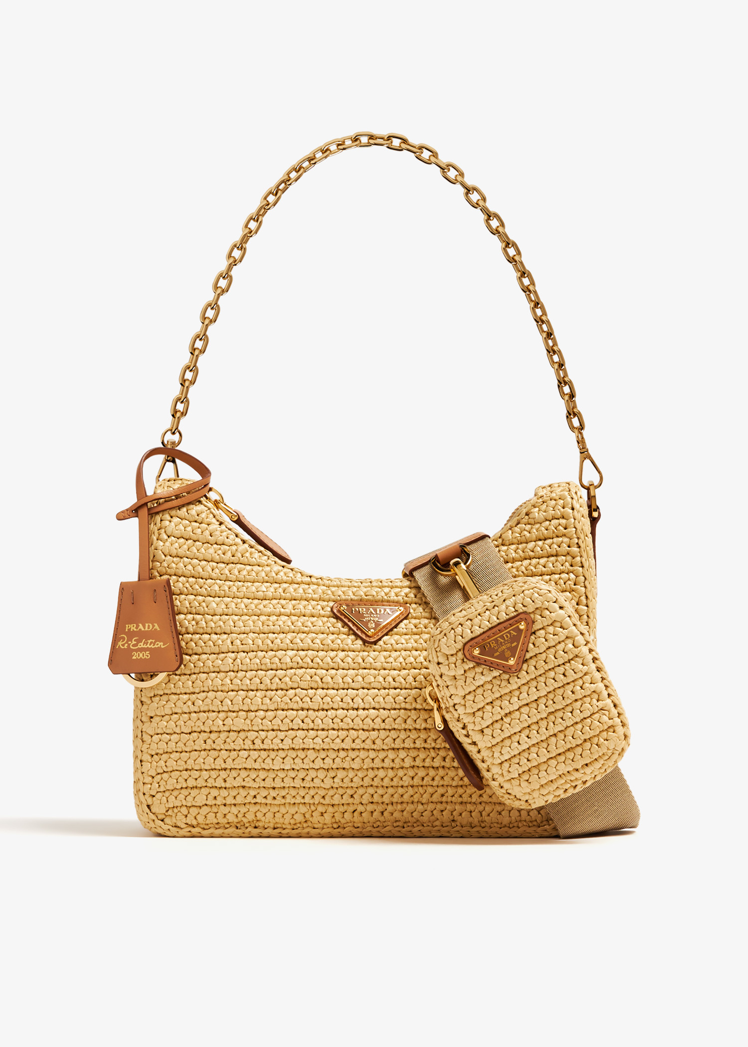 

Re-Edition 2005 crochet bag, Beige