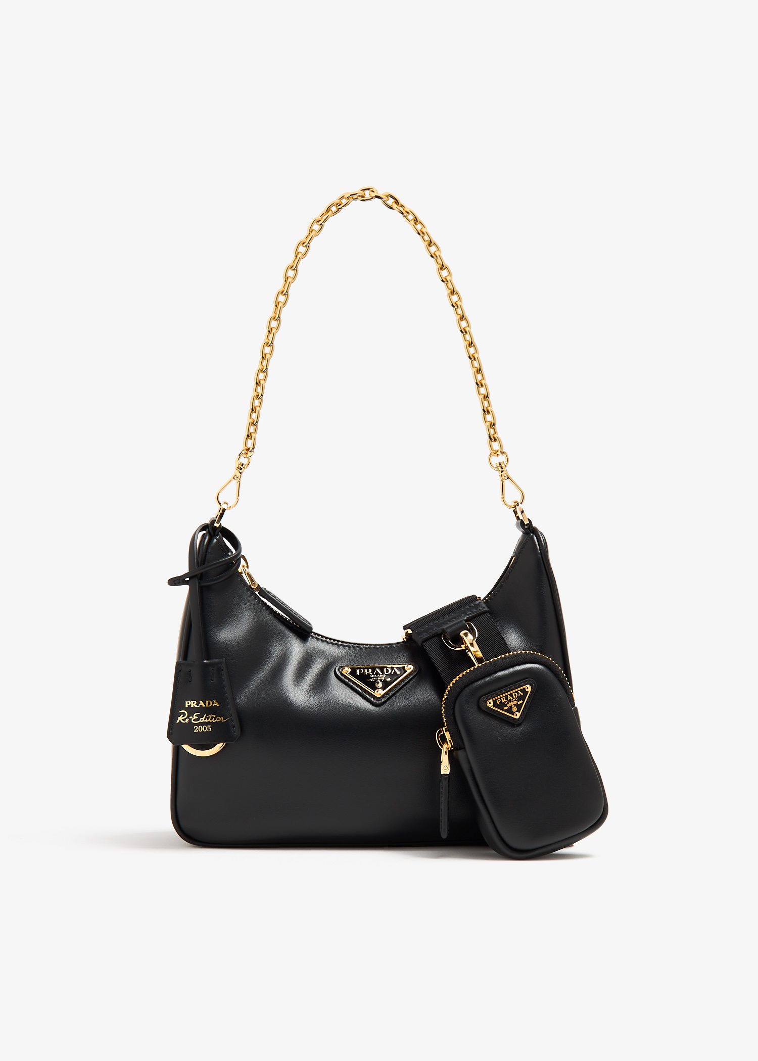 

Prada Re-Edition 2005 leather bag, Black