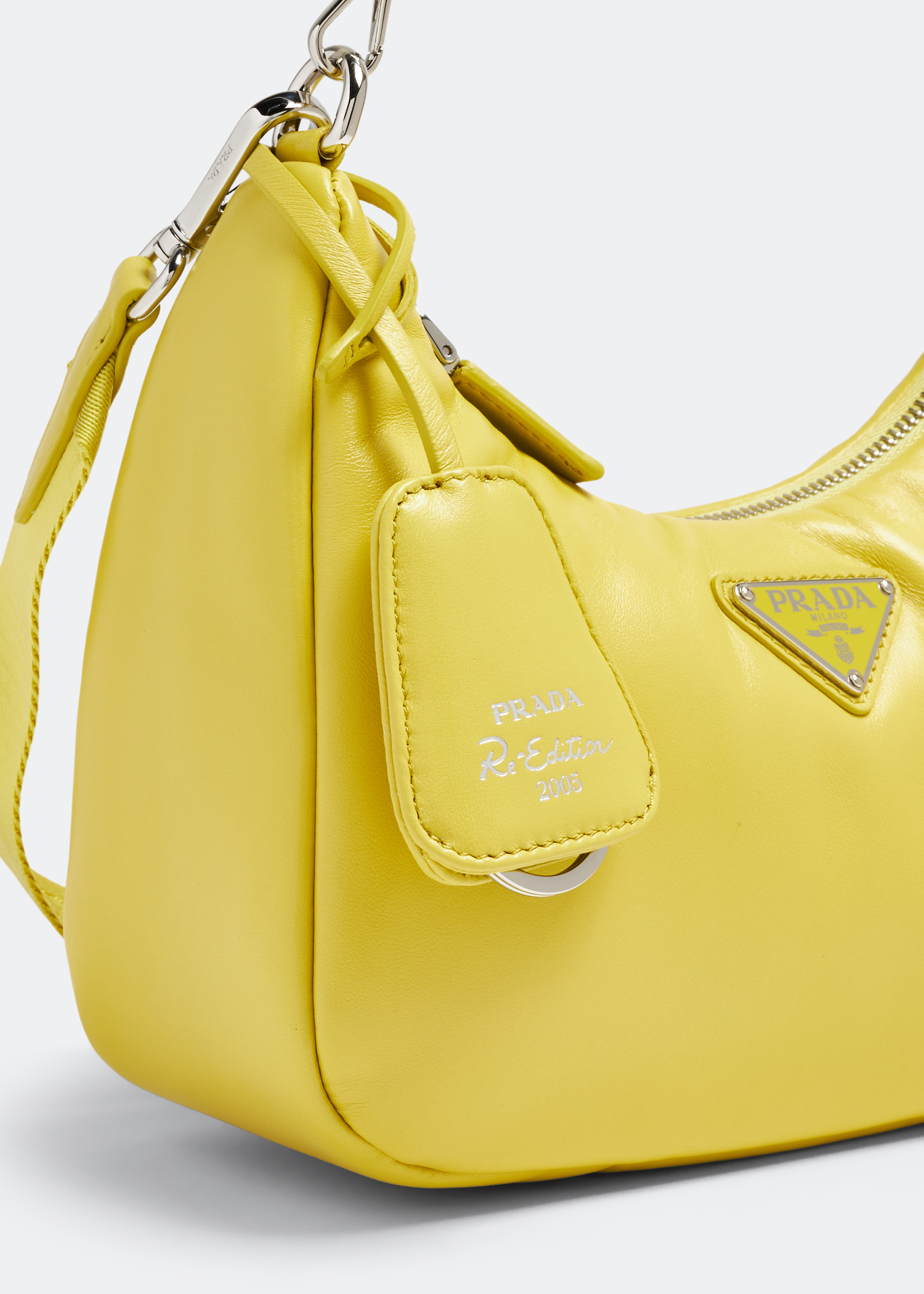 

Re-Edition 2005 padded leather mini bag, Yellow