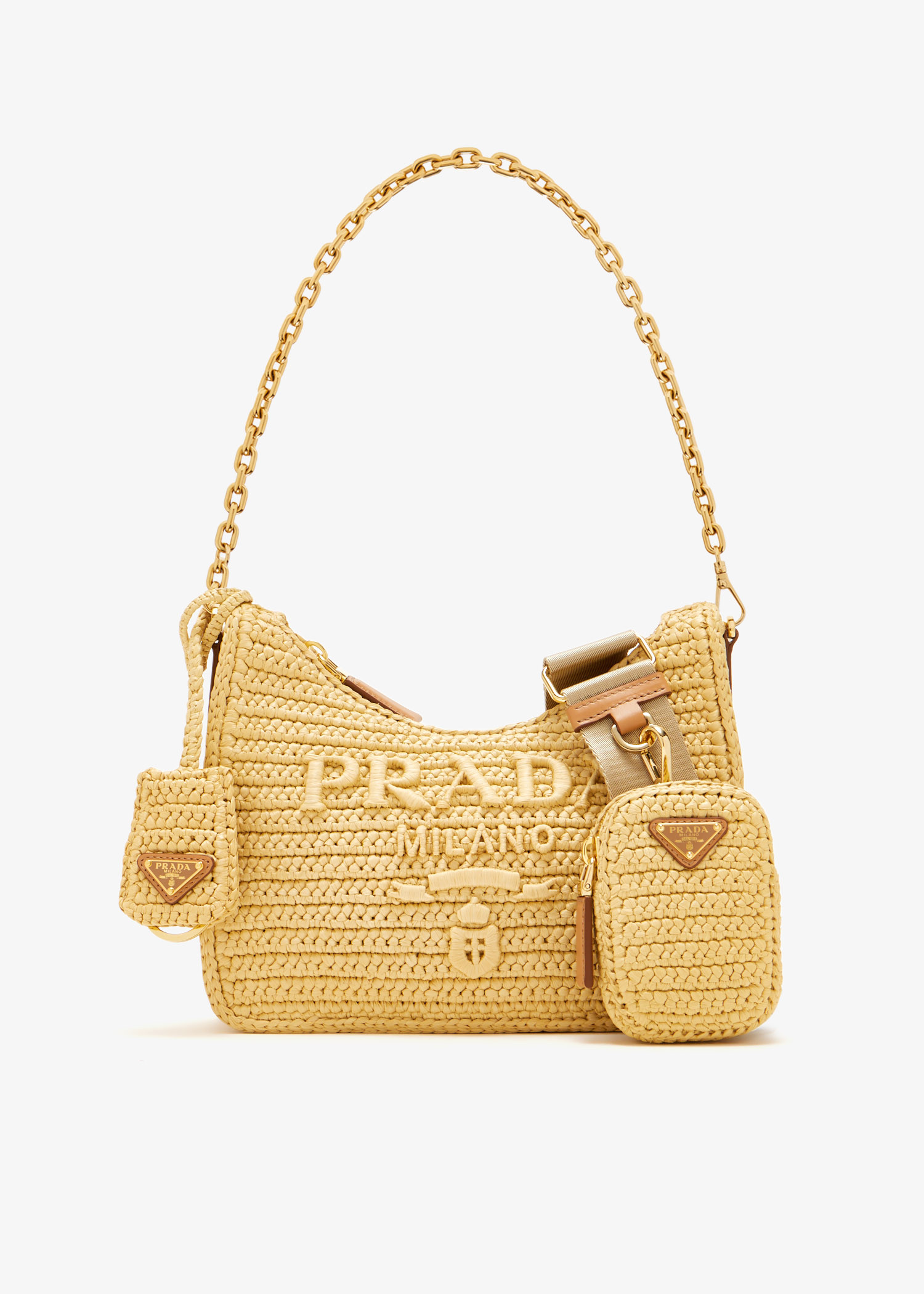 

Prada Re-Edition 2005 crochet bag, Beige