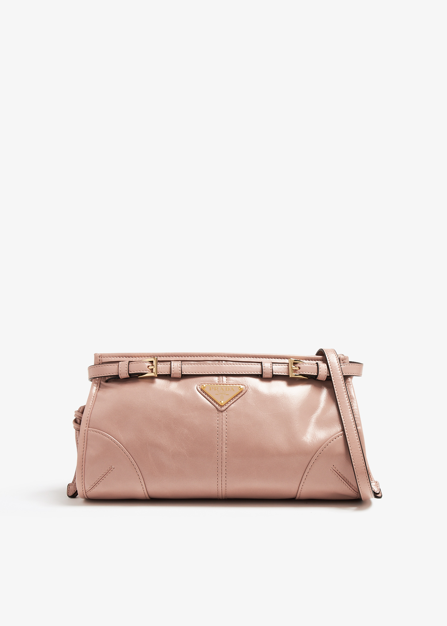 

Prada Bonnie small leather shoulder bag, Pink
