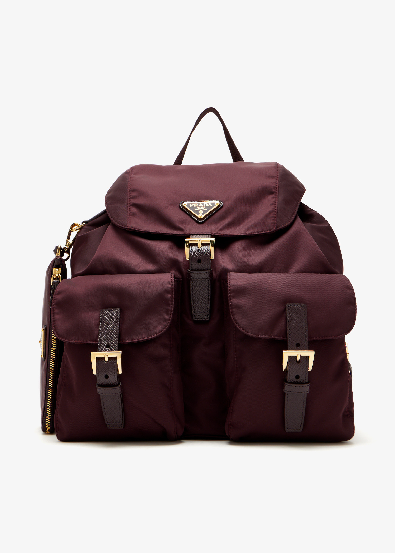 

Medium Re-Nylon backpack, Burgundy