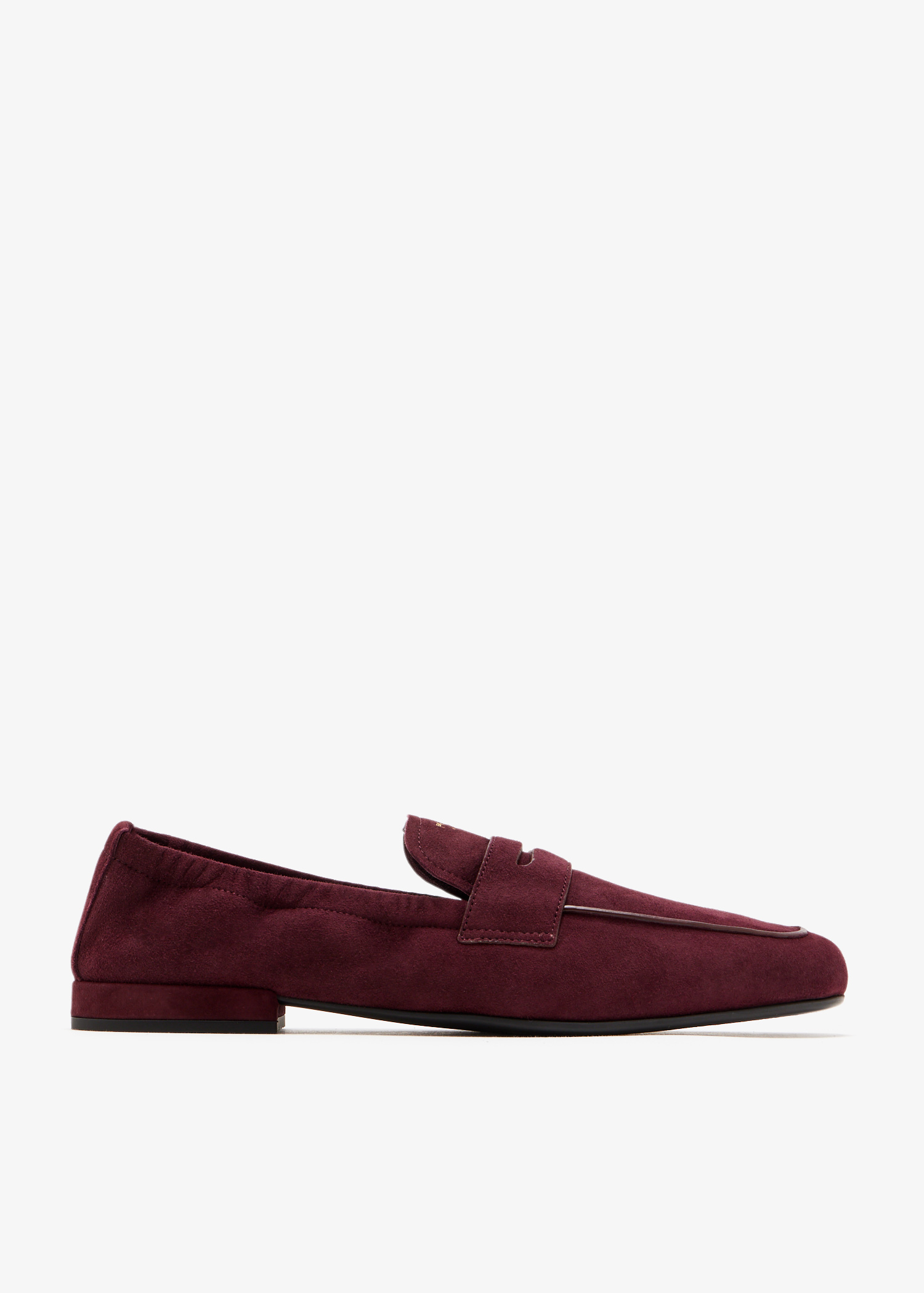 

Shuffle antiqued suede loafers, Burgundy