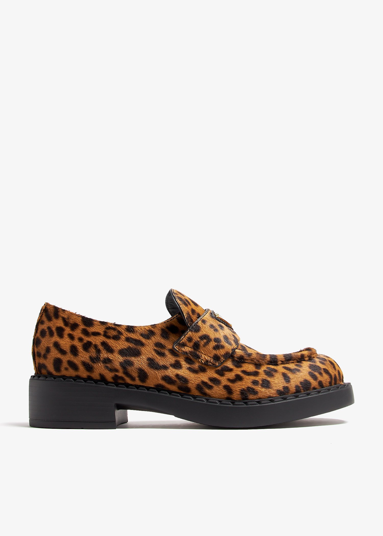 

Chocolate printed loafers, Animal printed