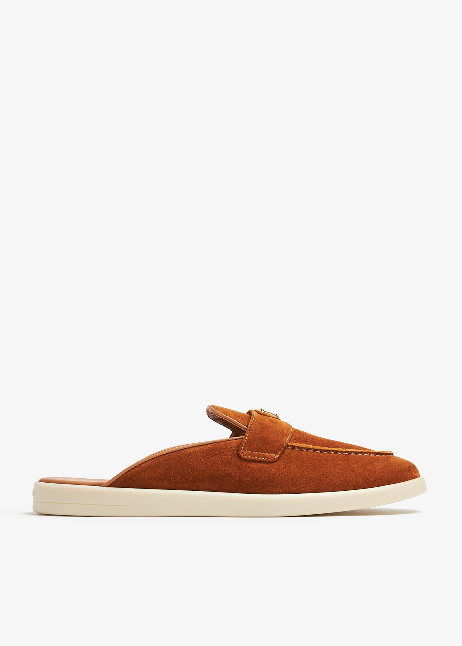 

Suede sabots, Brown