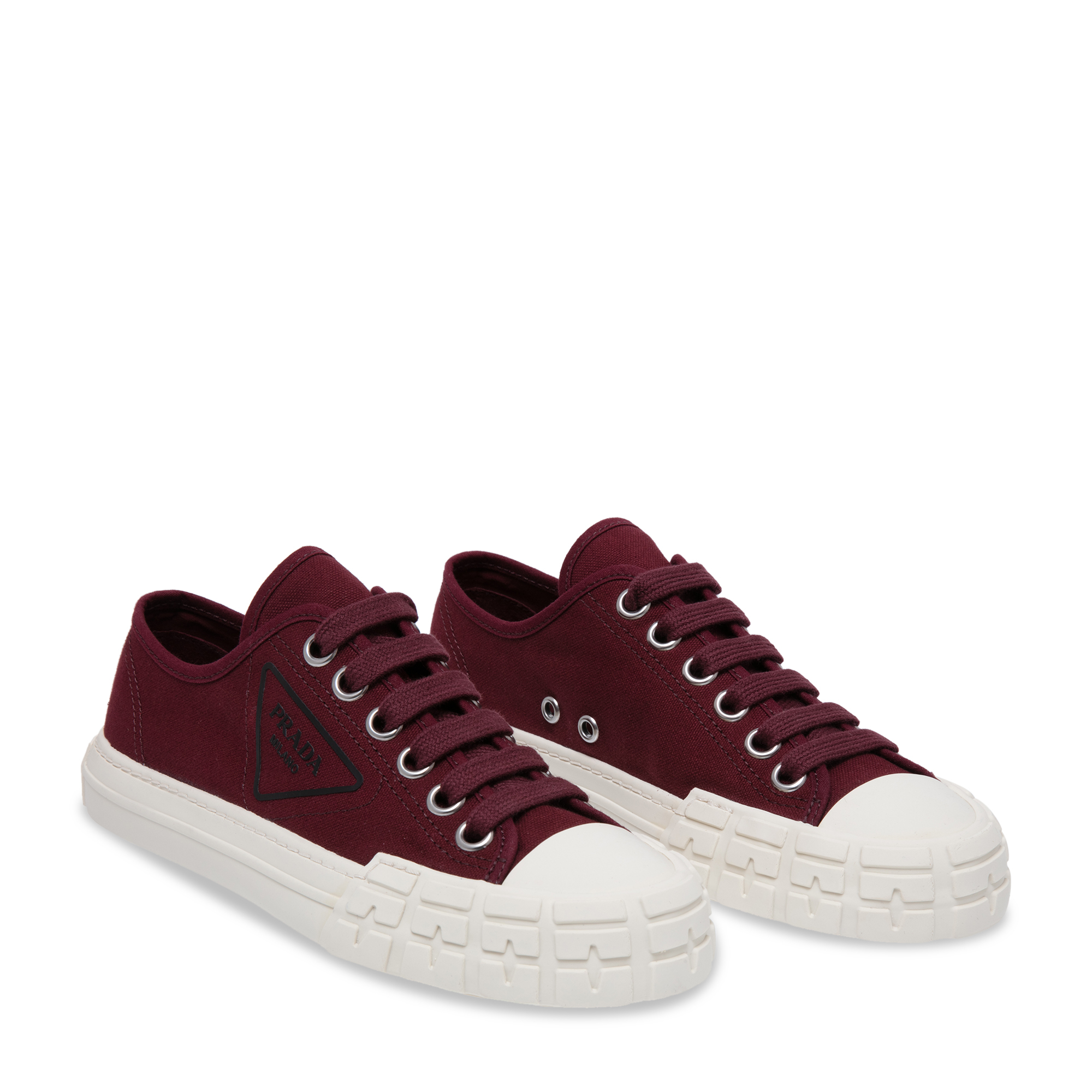 

Cotton canvas sneakers, Red