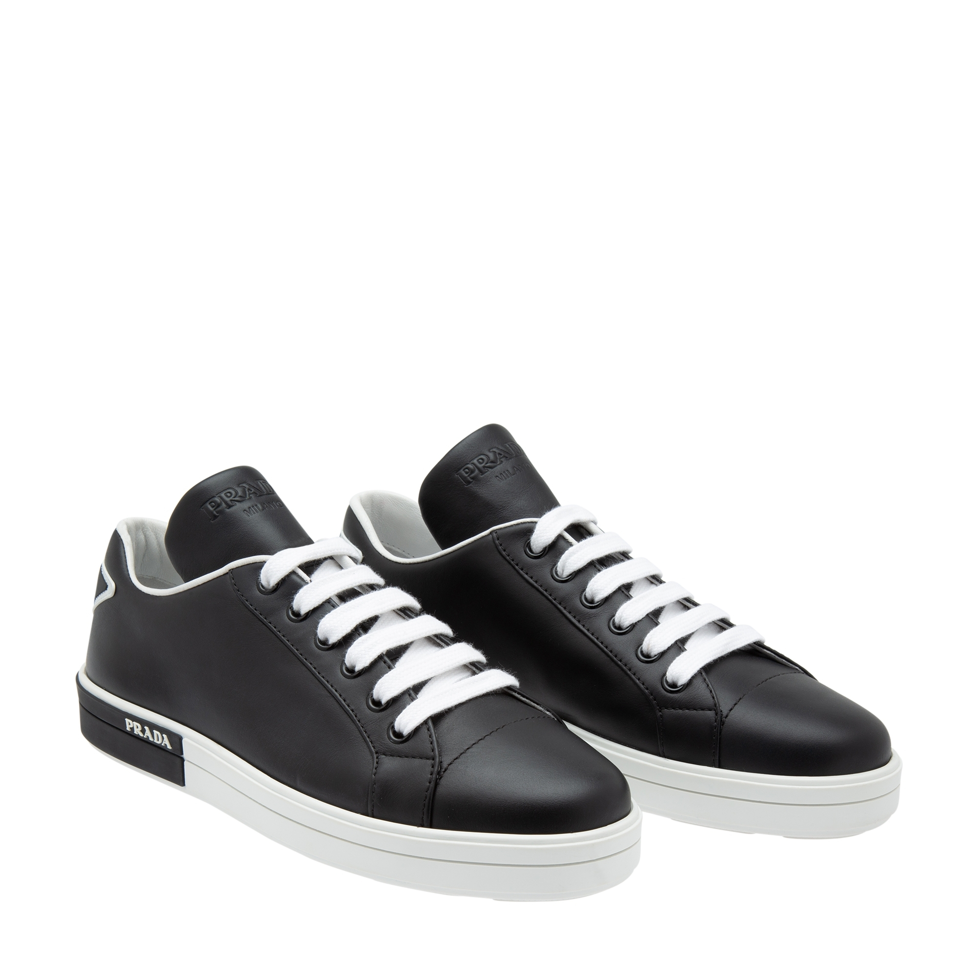 

Leather sneakers, Black