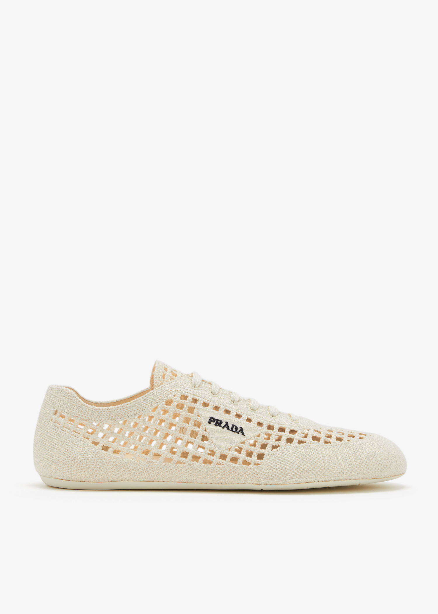 

Collapse crochet laced sneakers, Cream