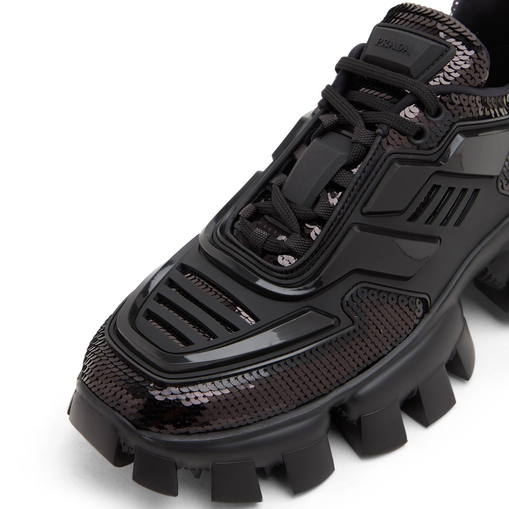 

Chunky lace-up sneakers, Black
