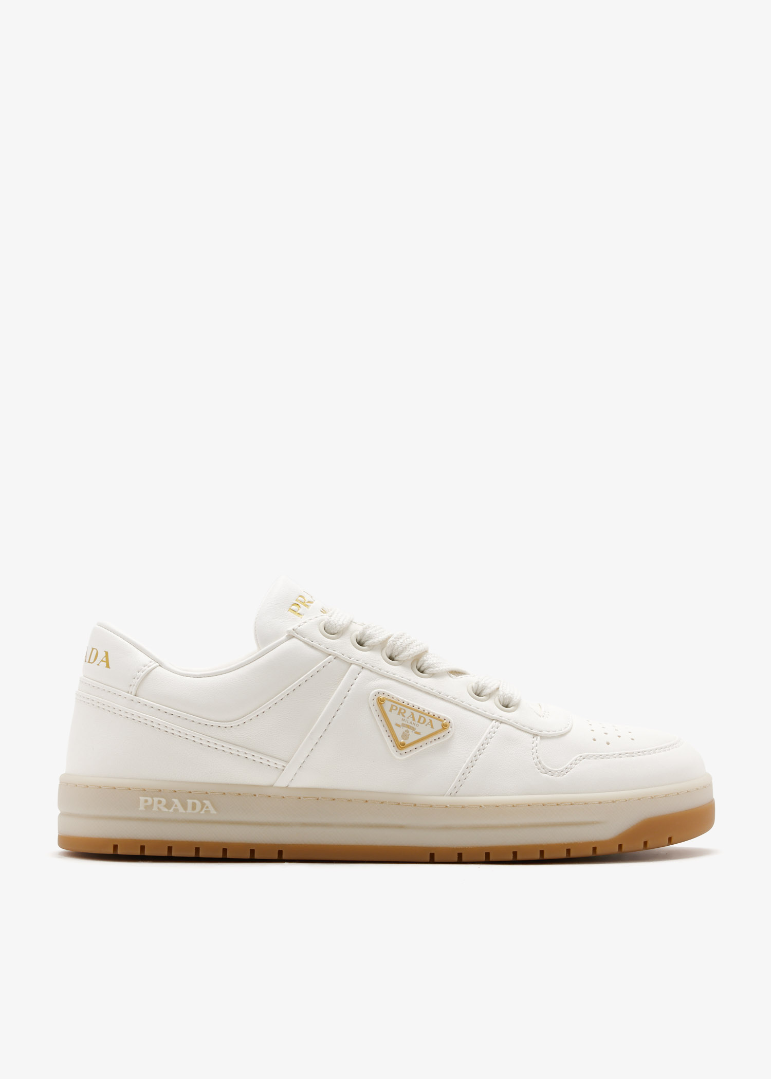 

Downtown nappa leather sneakers, Cream