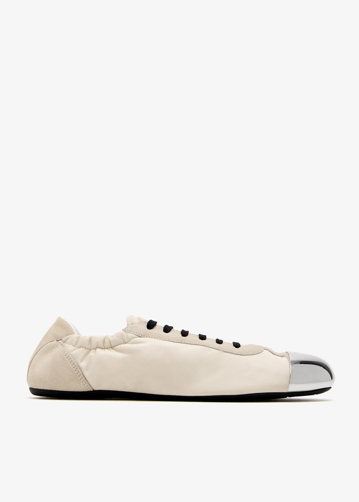 

Collapse metal toecap sneakers, Cream