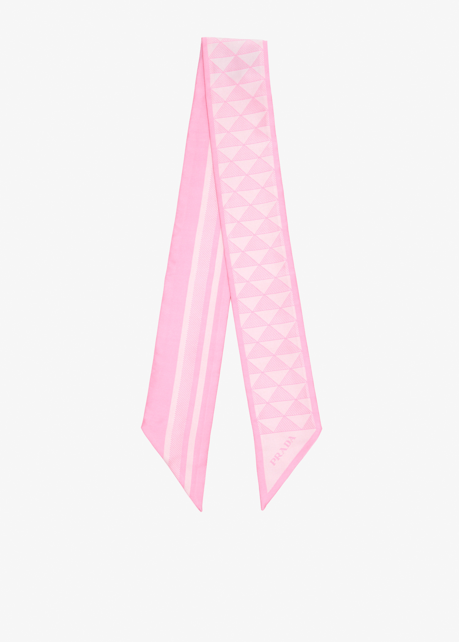 

Printed silk skinny scarf