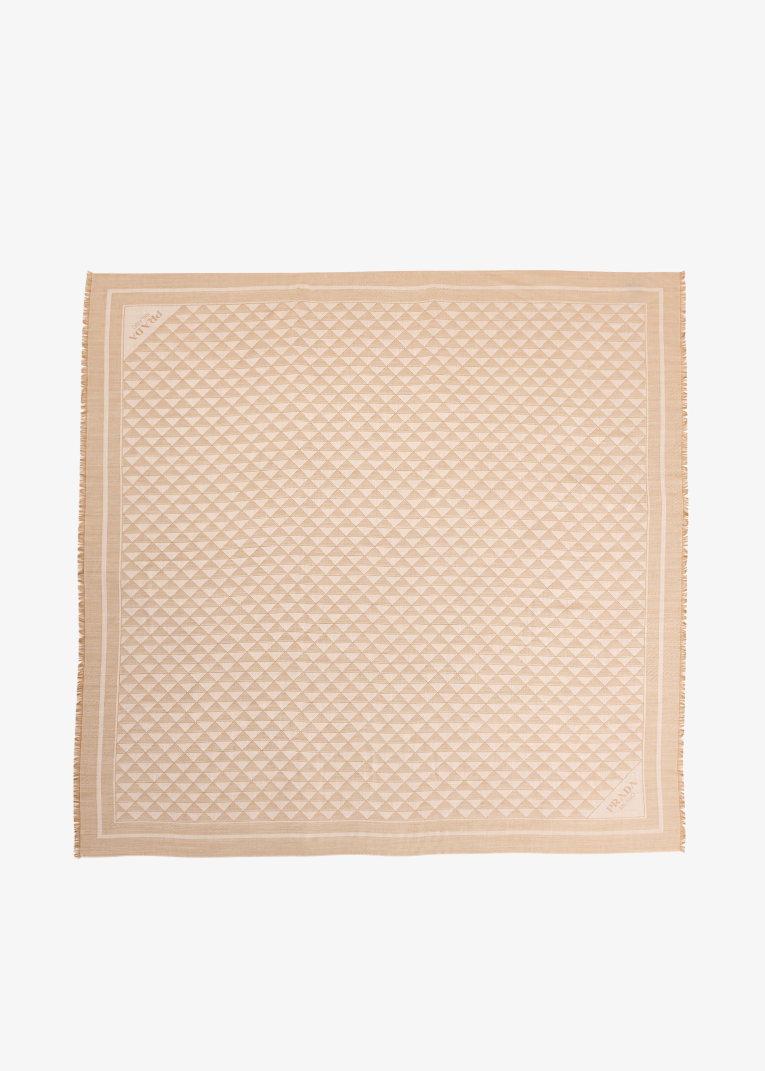 

Silk and wool shawl, Beige