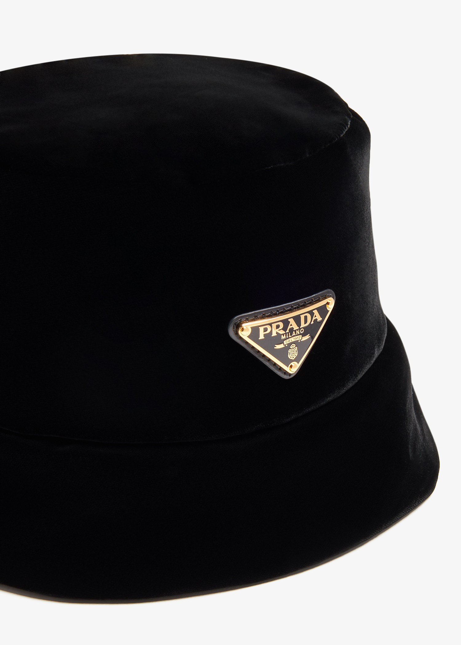 

Velvet bucket hat, Black