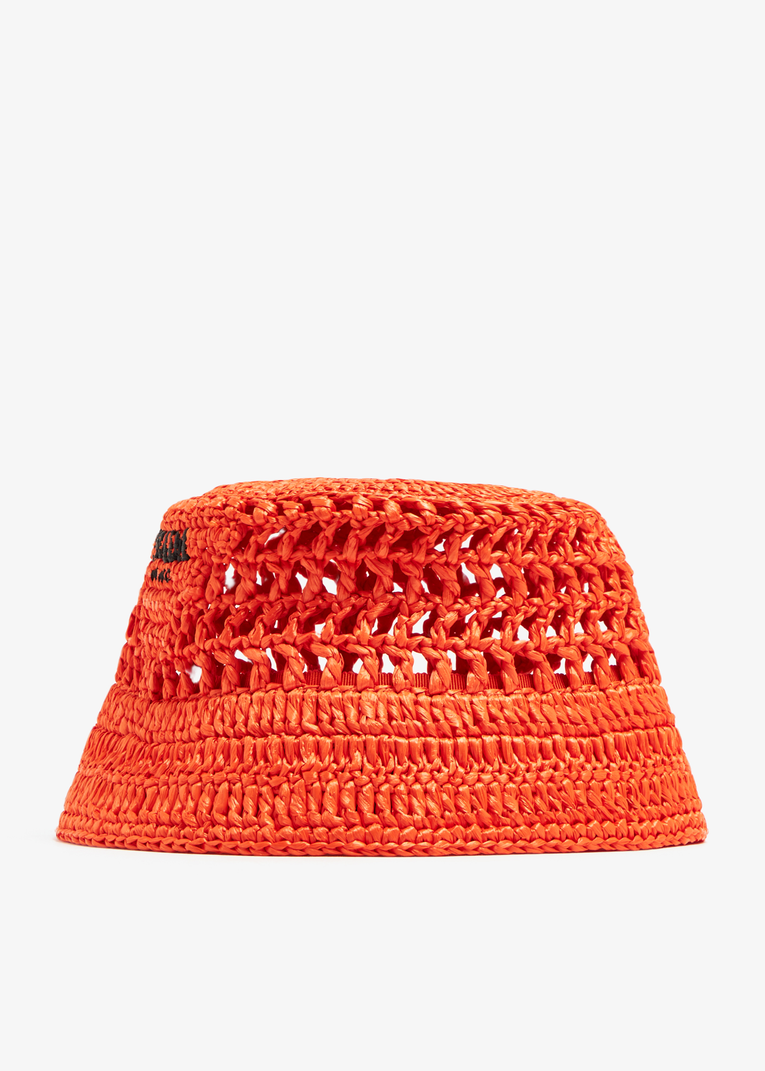 

Woven fabric bucket hat, Orange