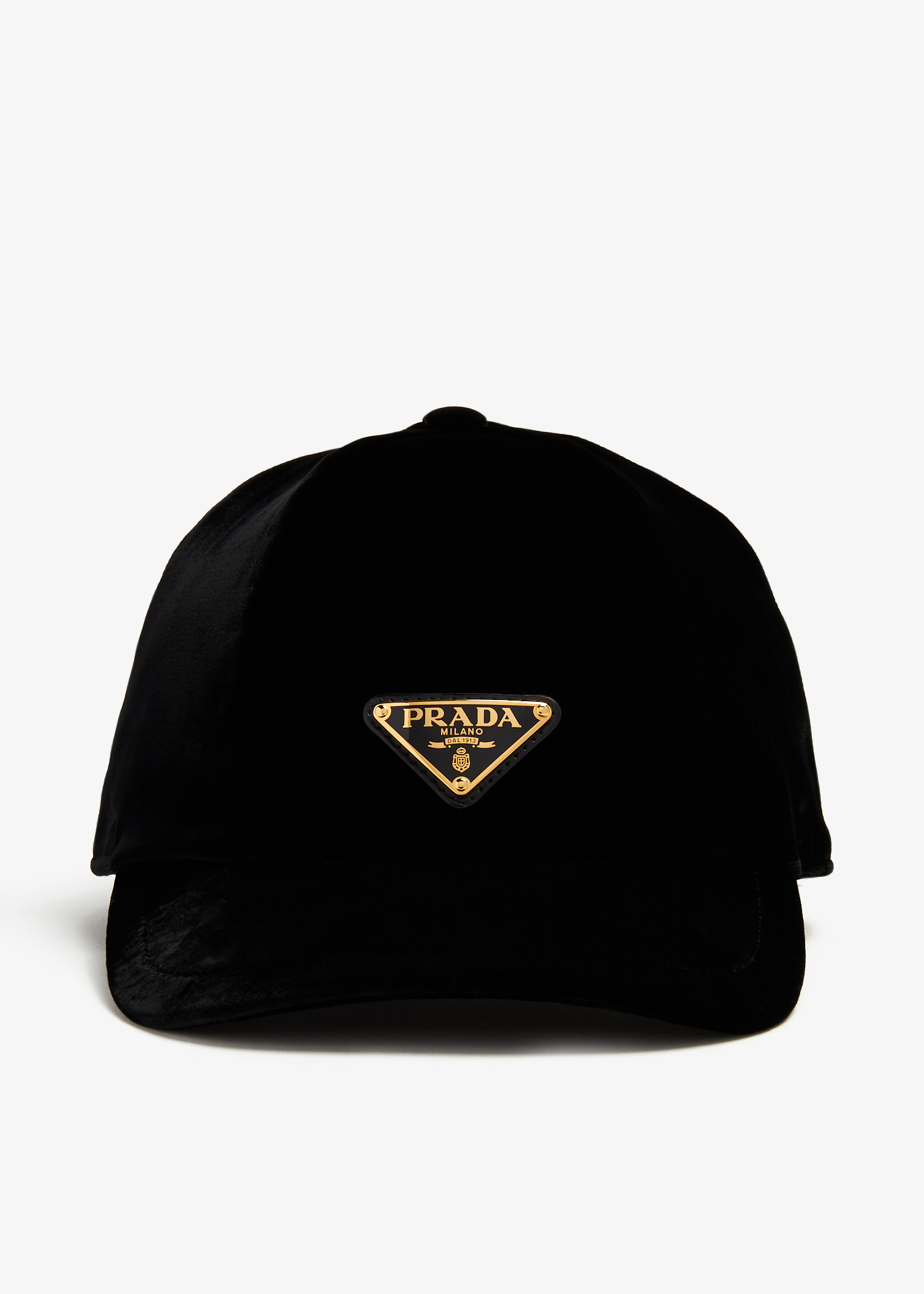 

Velvet baseball cap, Black