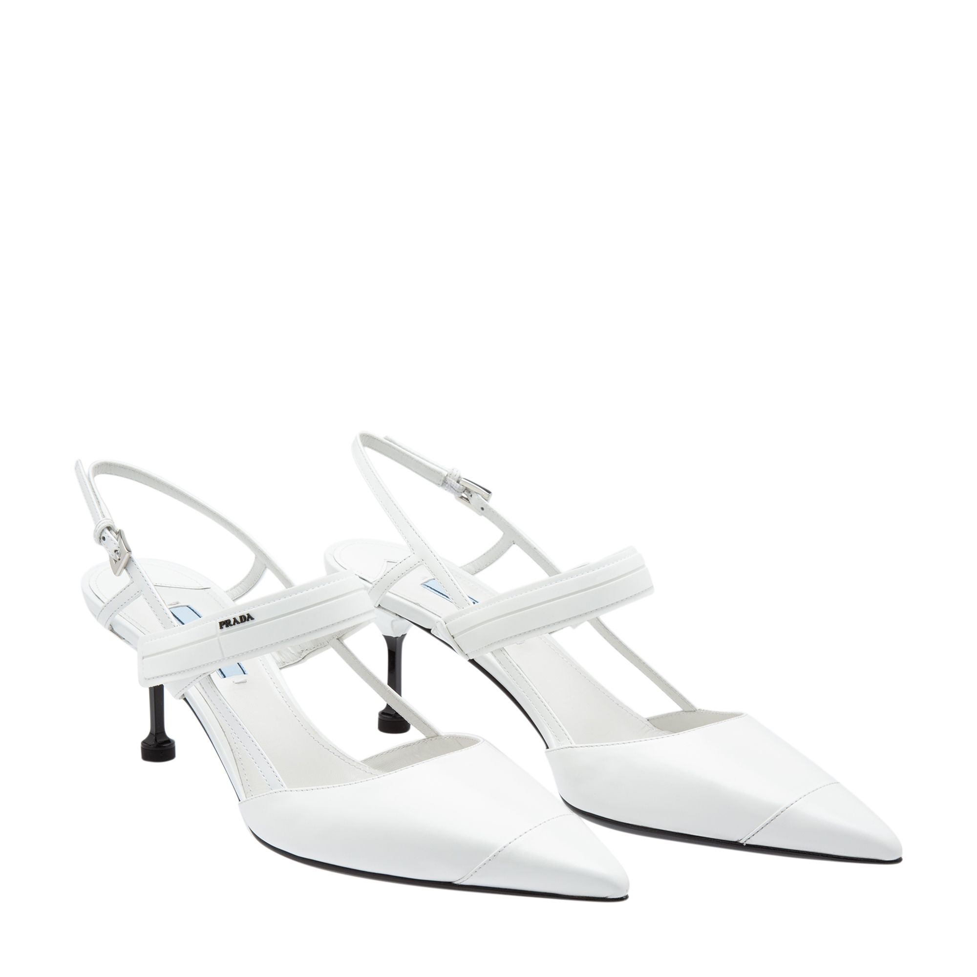 

Slingback leather pumps, White