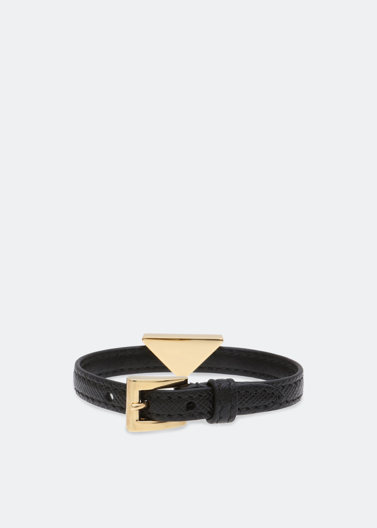 

Saffiano leather bracelet, Black