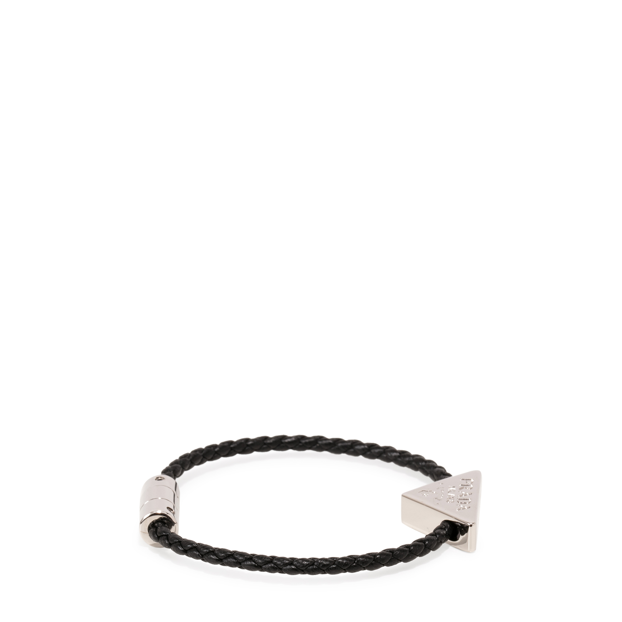 

Braided nappa leather bracelet, Black