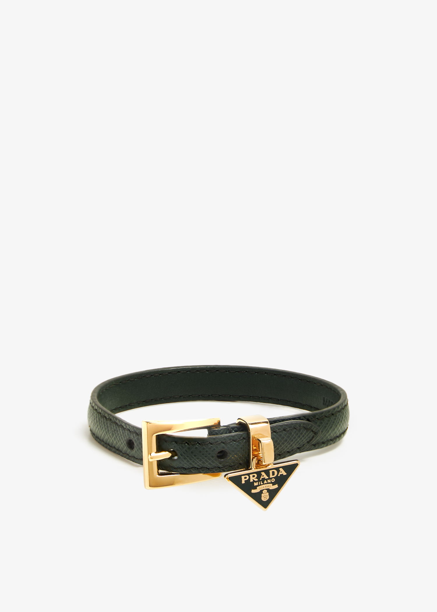 

Saffiano leather bracelet, Green