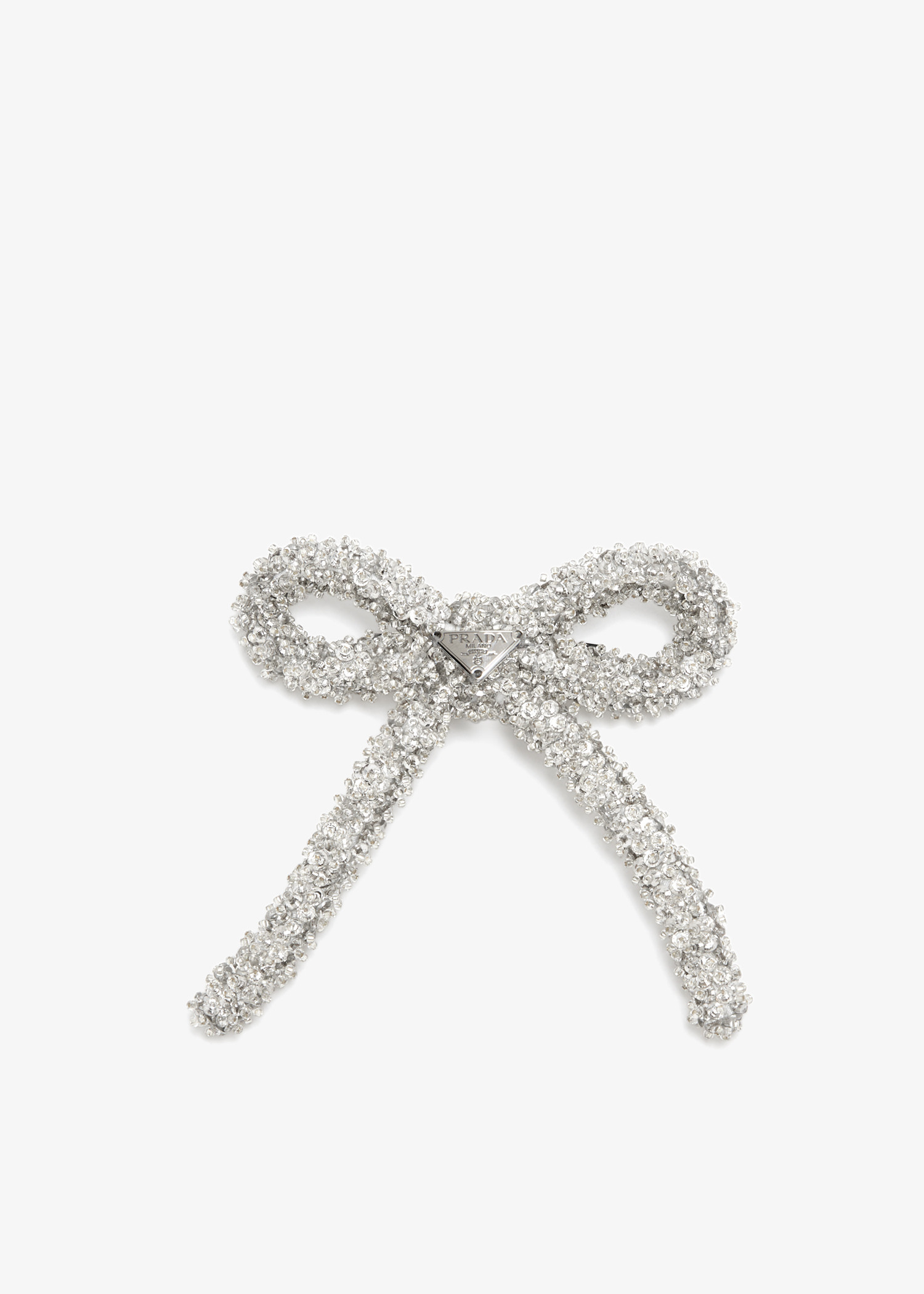 

Crystals hair clip, Silver