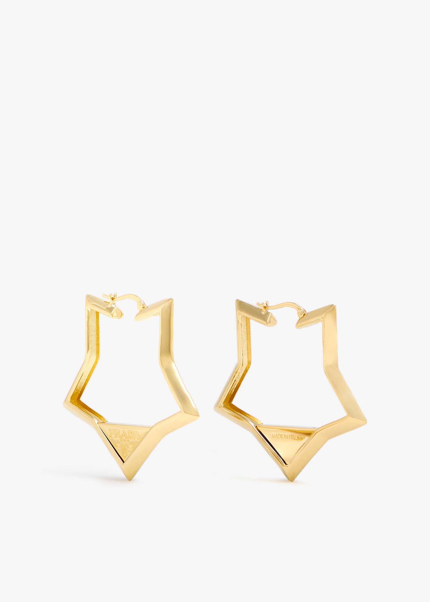 

Metal earrings, Gold