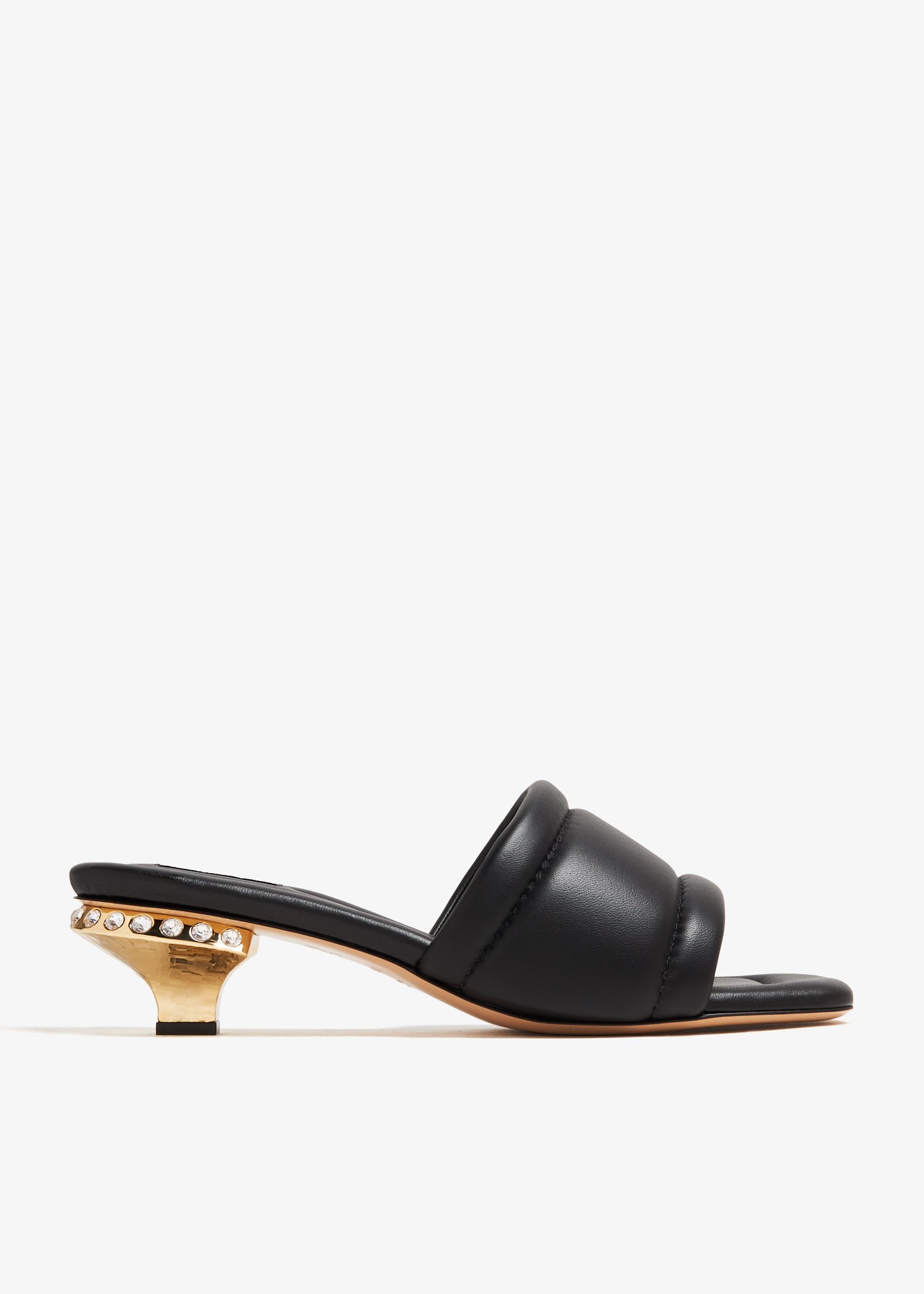 

Leather sandals, Black