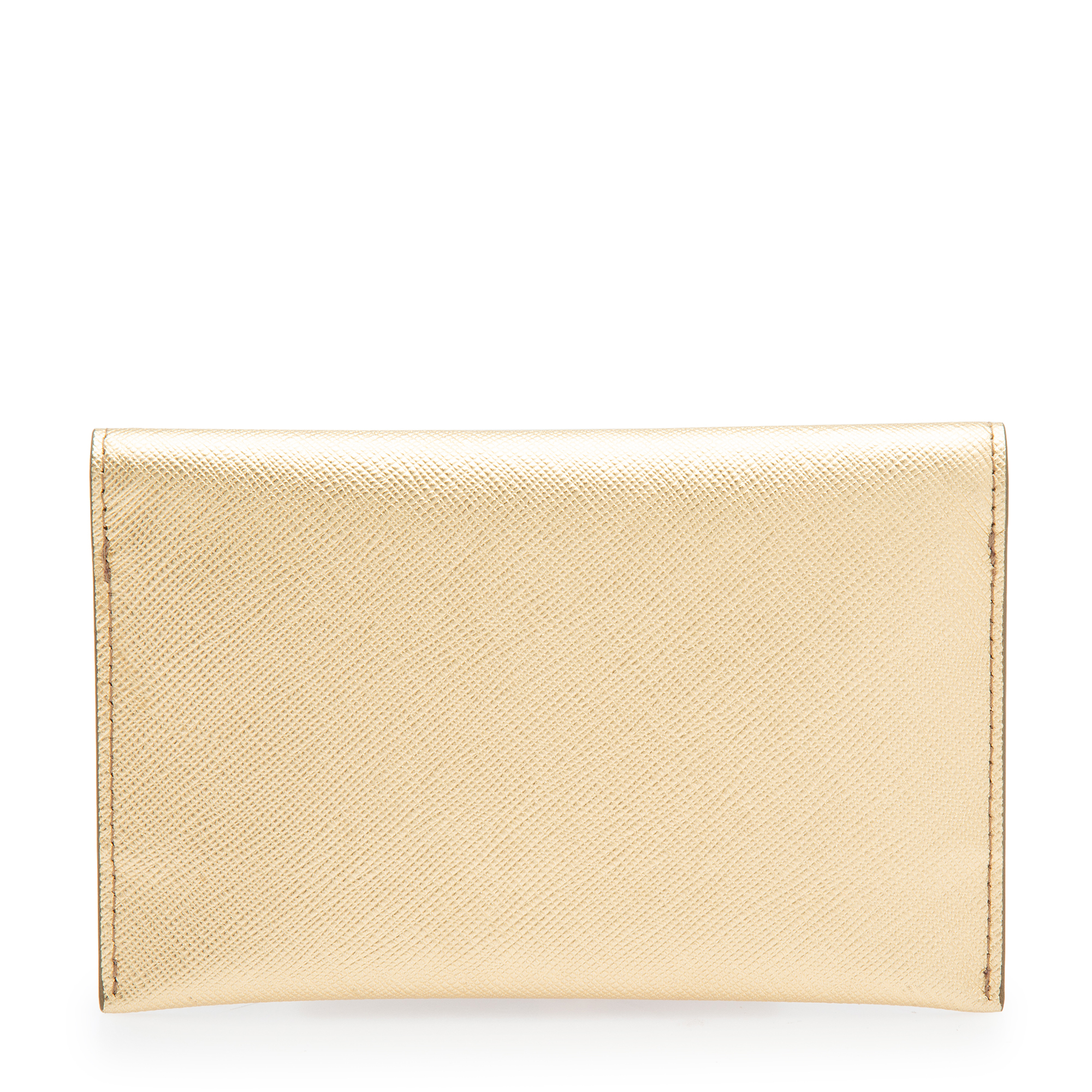 

Leather card holder, Gold