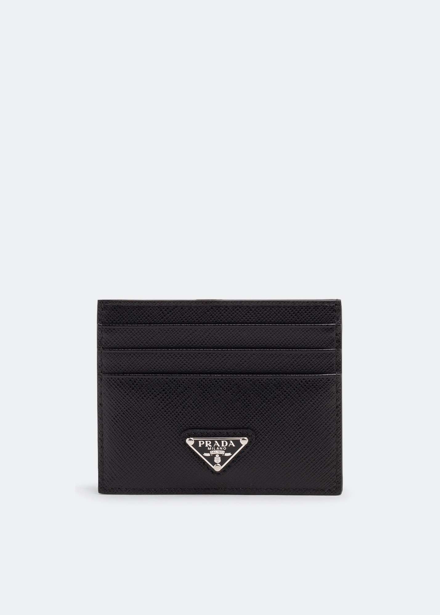 

Saffiano leather cardholder, Black