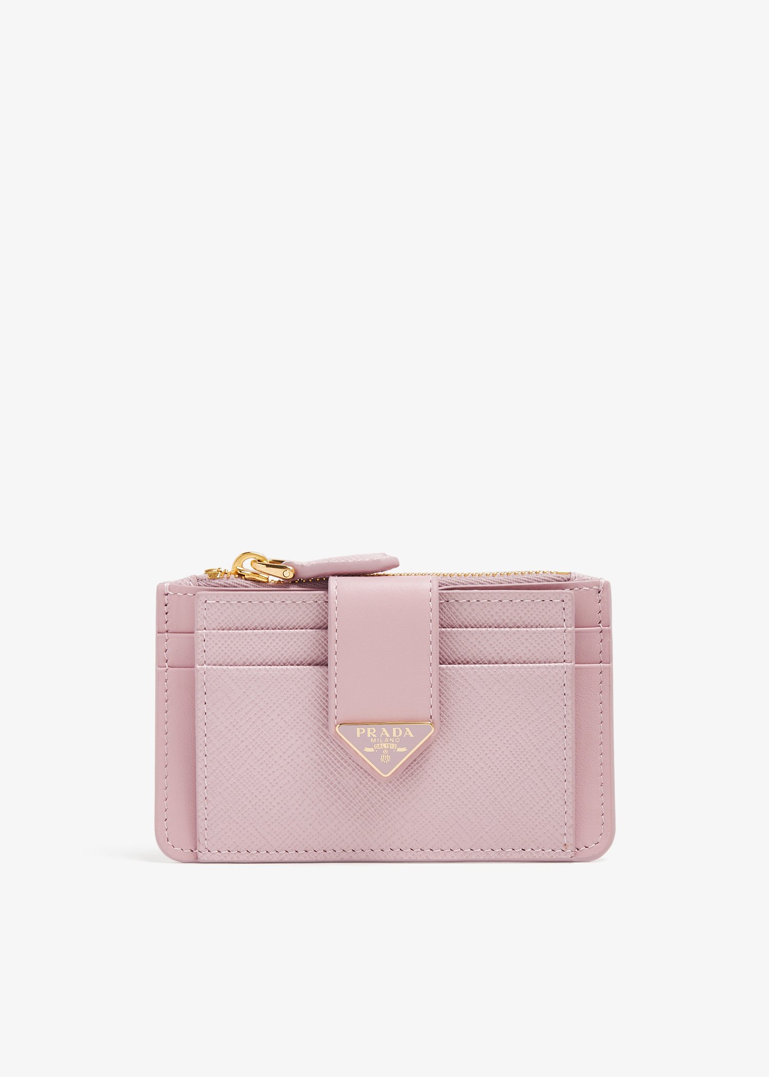 

Saffiano and leather cardholder, Pink