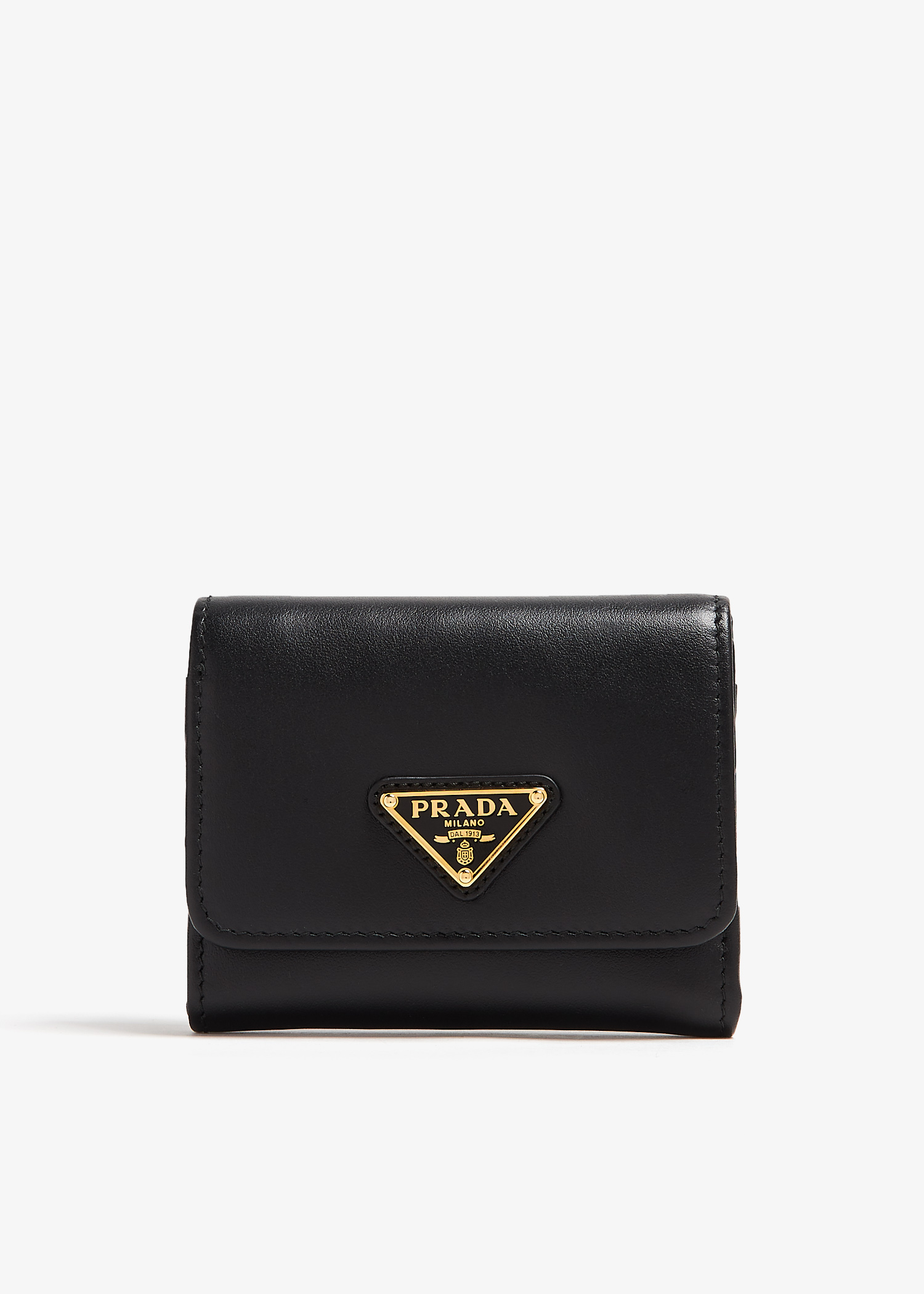 

Small leather wallet, Black