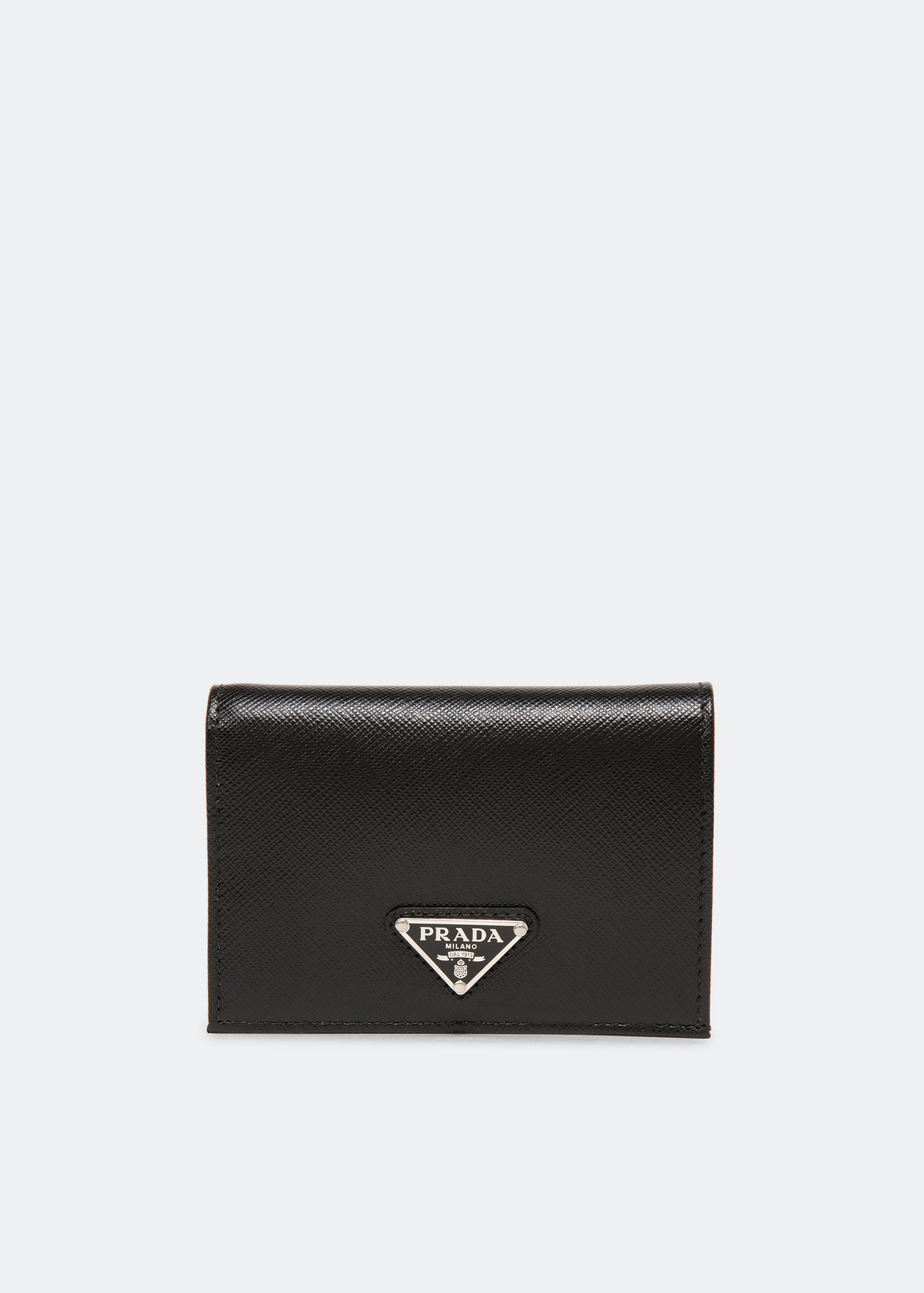 

Saffiano leather small wallet, Black