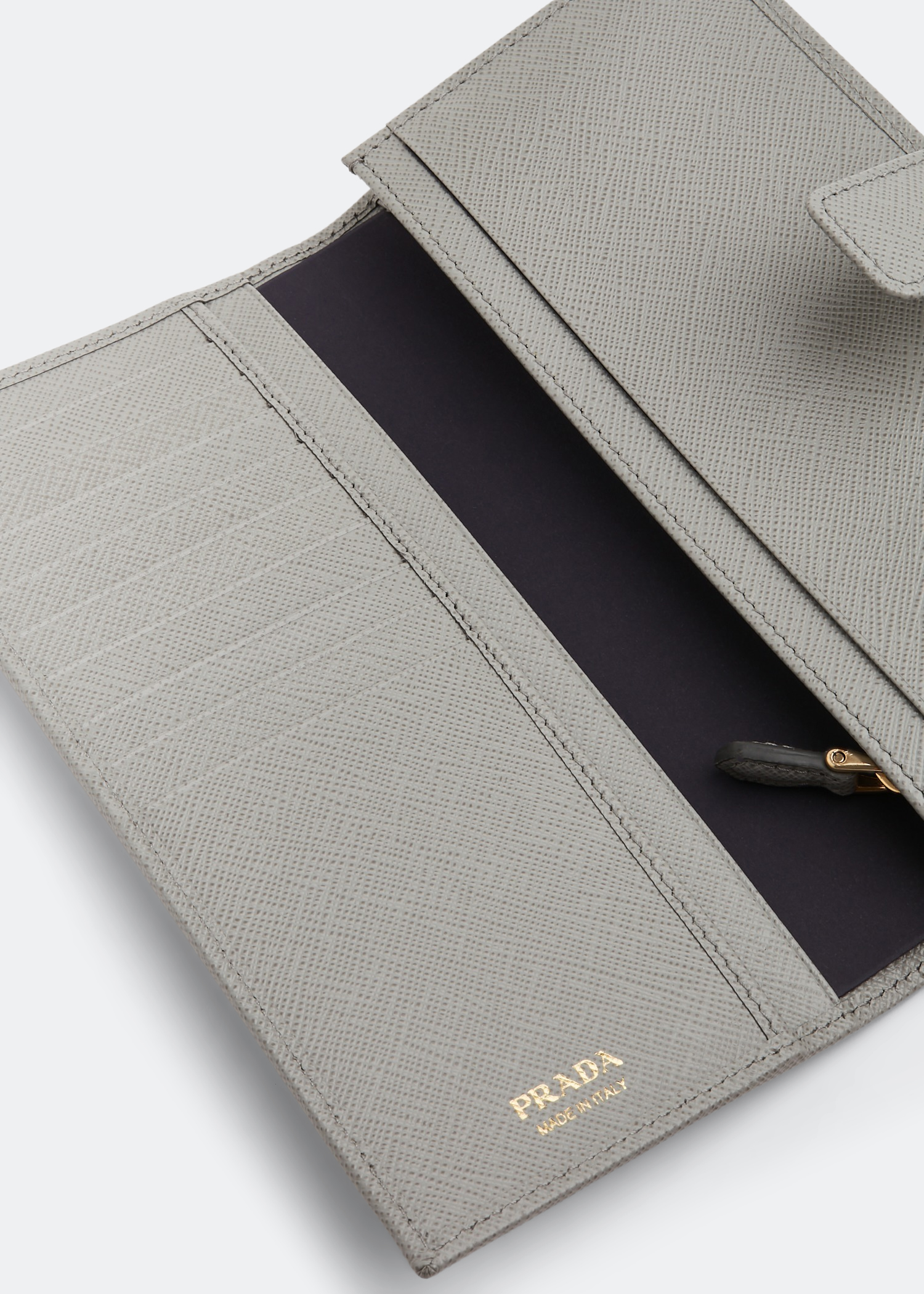 

Saffiano leather large wallet, Grey