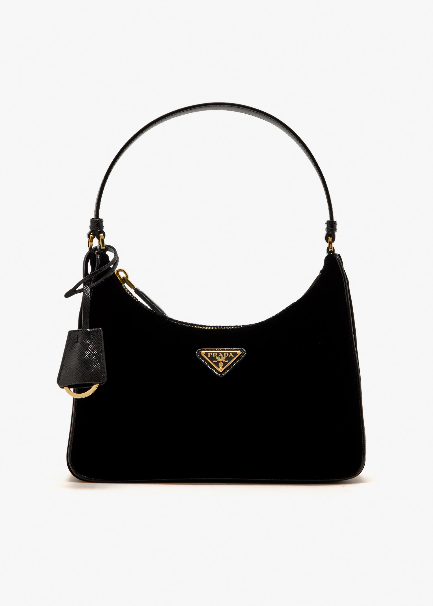 

Prada Re-Edition 2005 velvet and Saffiano mini bag, Black