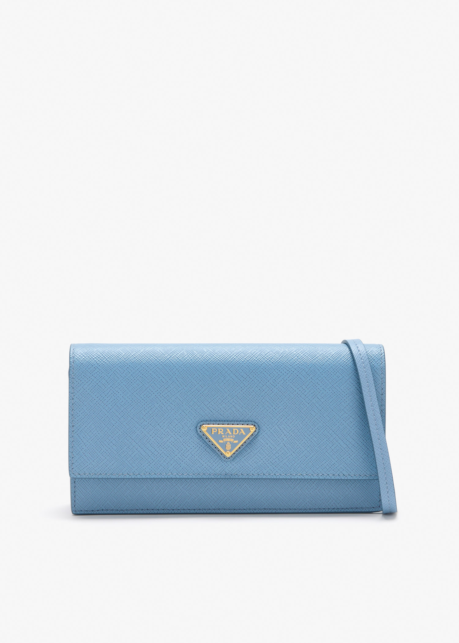 

Saffiano leather mini bag, Blue