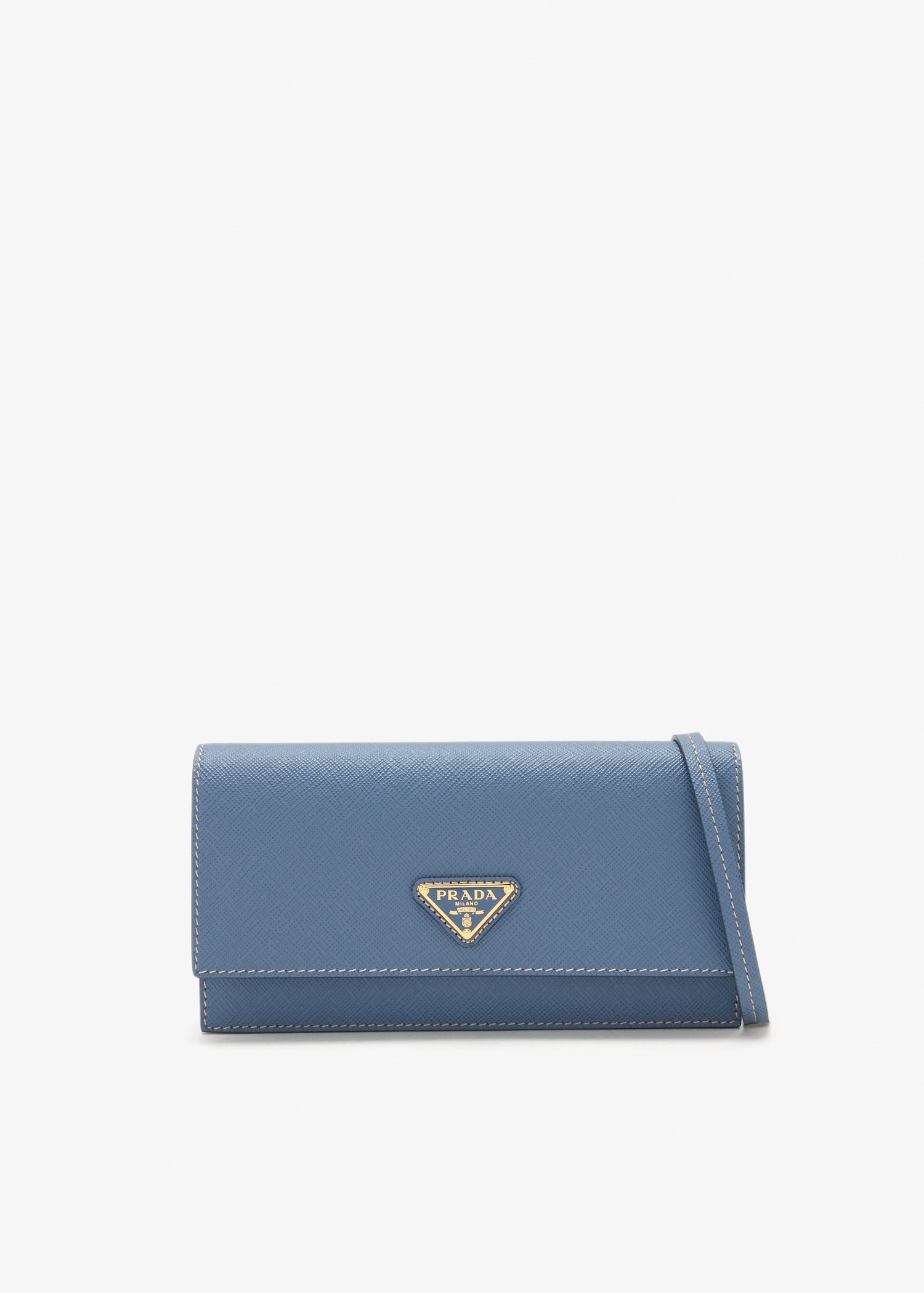

Saffiano leather mini bag, Blue
