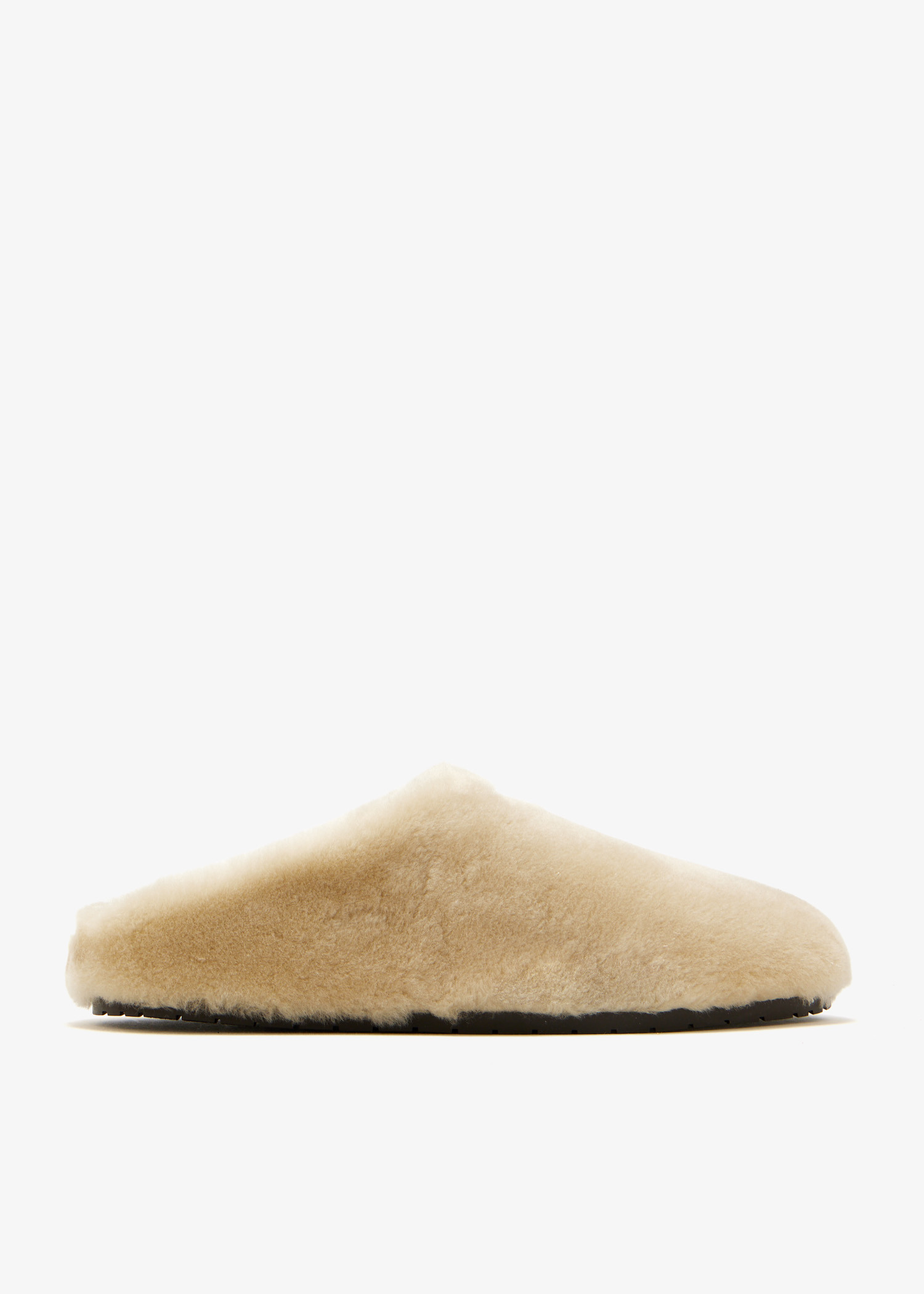 

Shearling mules, Cream
