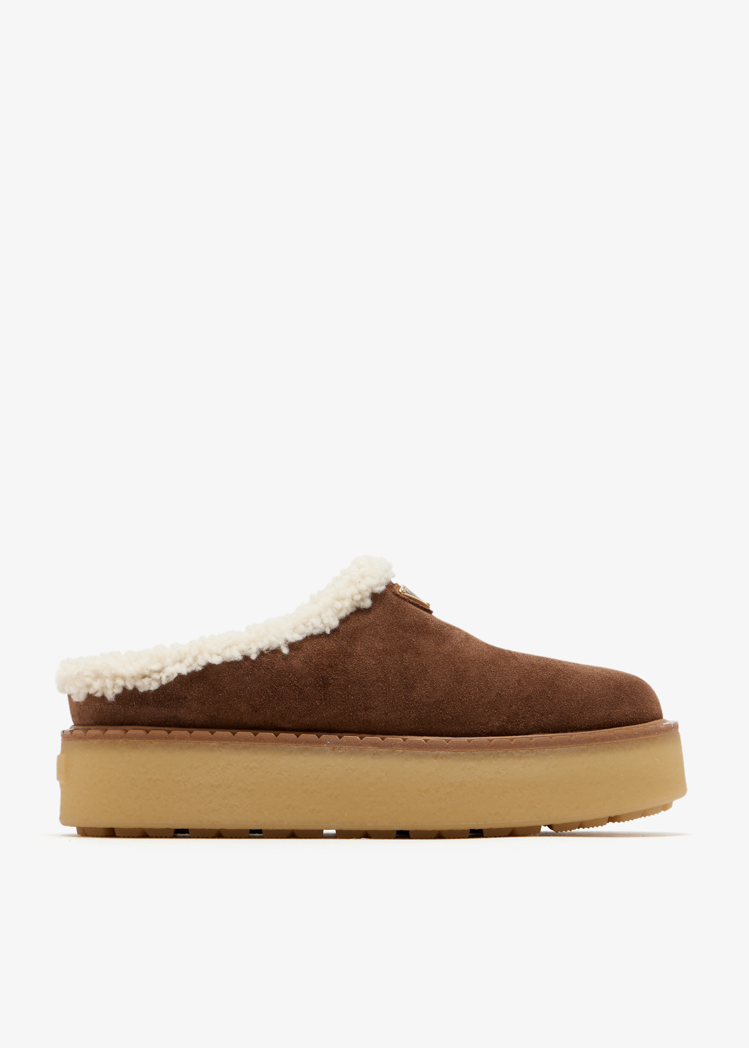 

Suede slippers, Brown