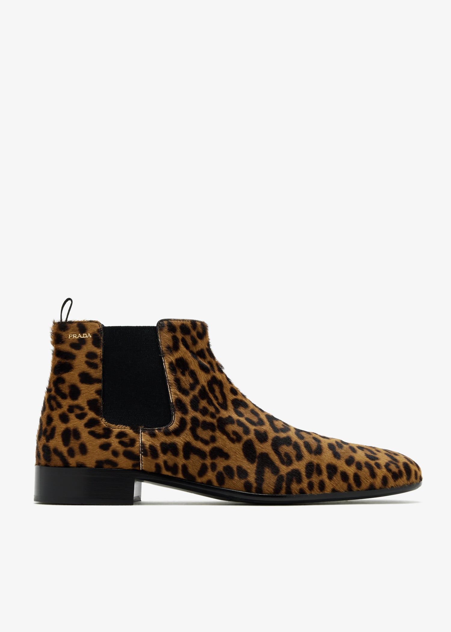 

Printed leather booties, Animal printed