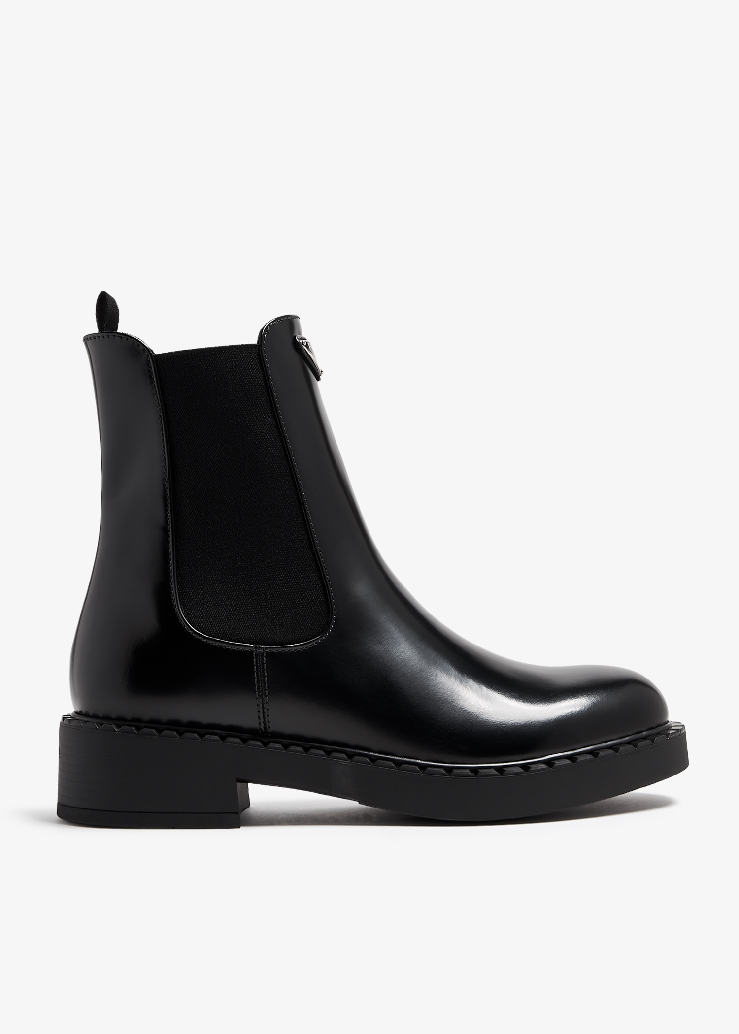 

Prada Brushed leather Chelsea boots, Black