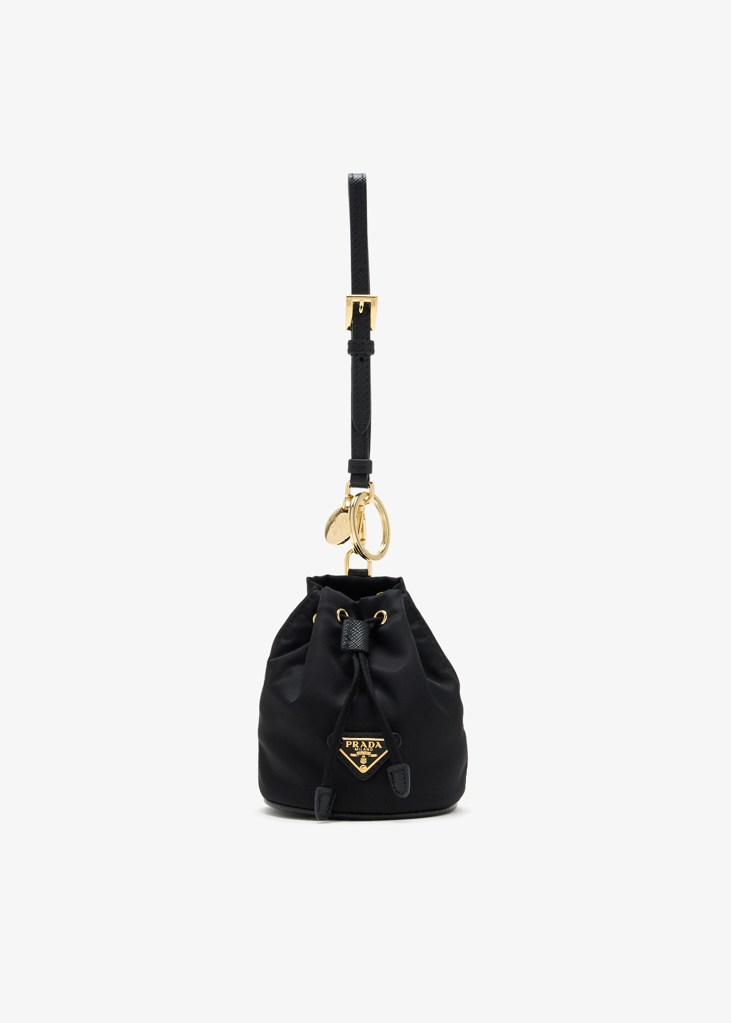 

Mini Icon Re-Nylon keychain charm, Black