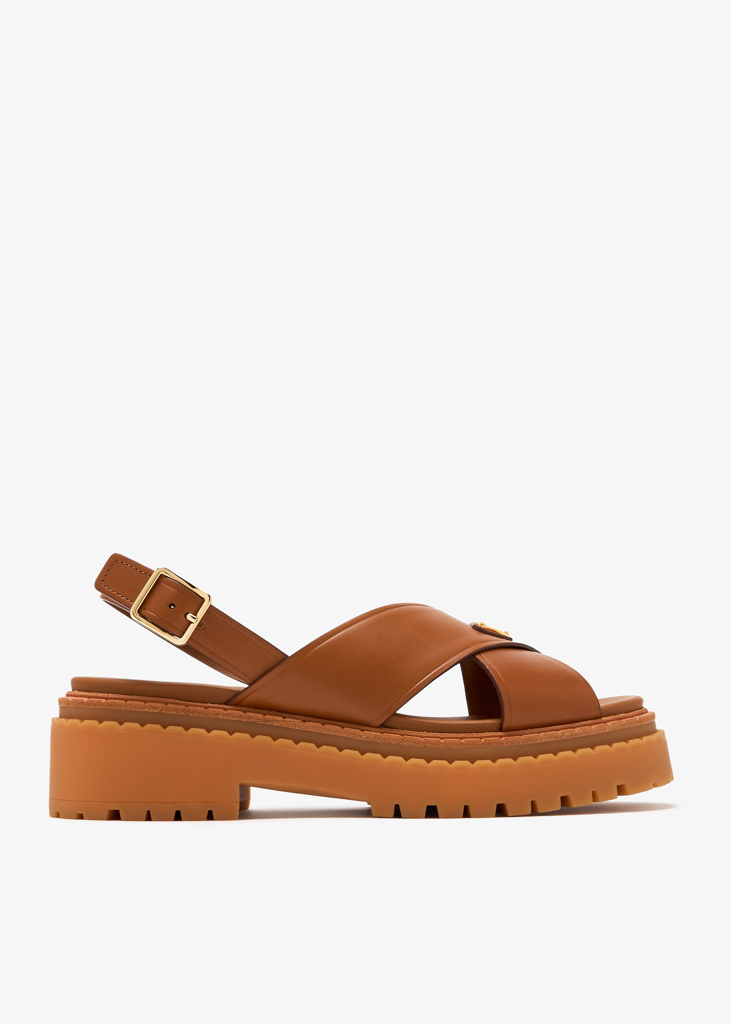 

Leather sandals, Brown
