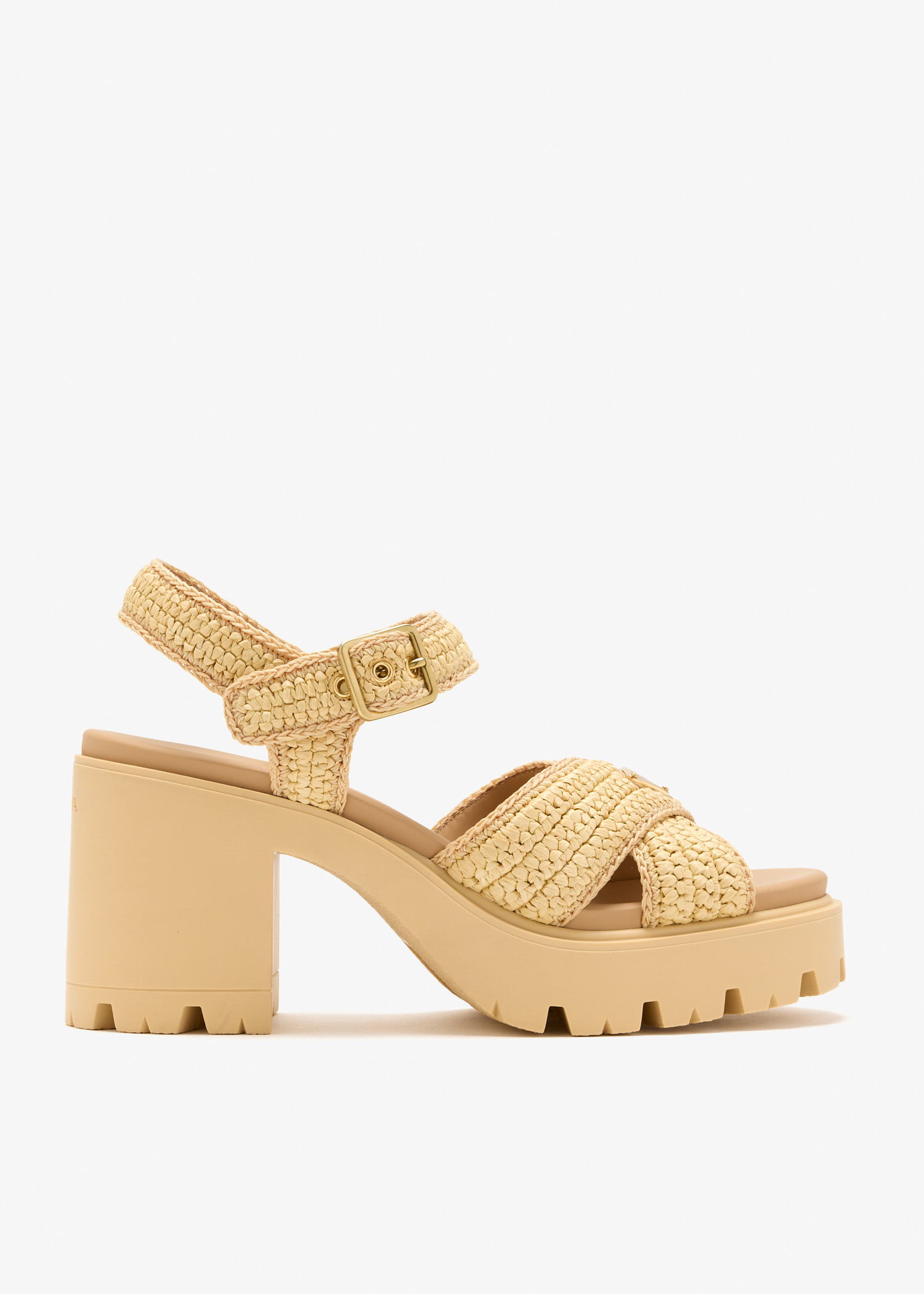 

Crochet sandals, Beige