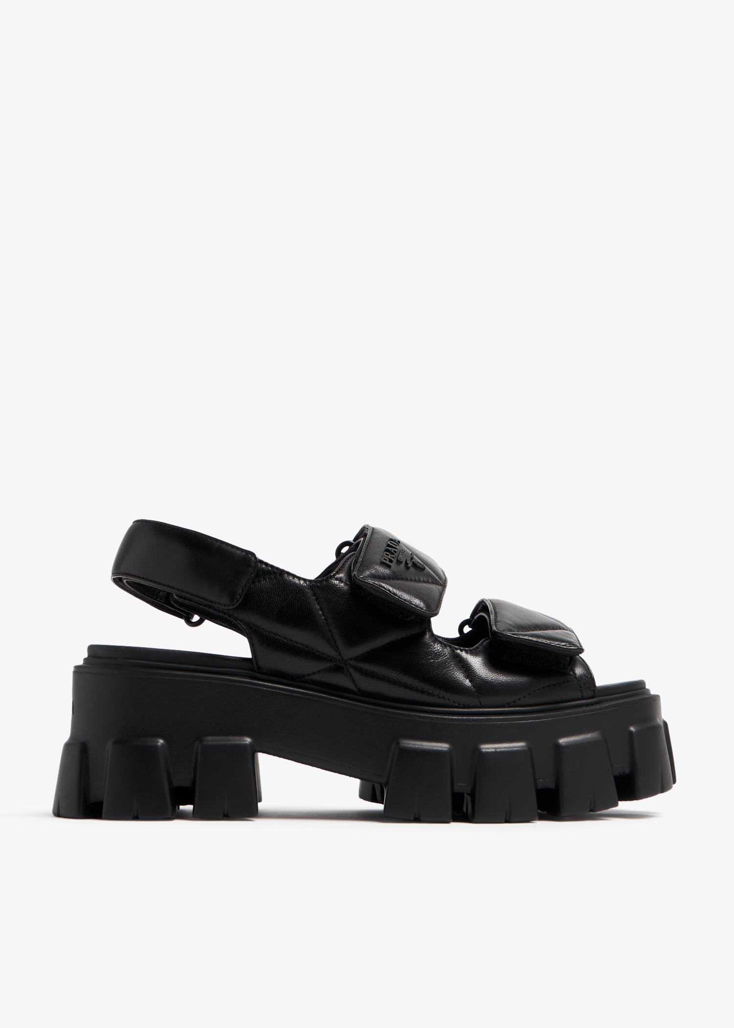 

Nappa leather sandals, Black