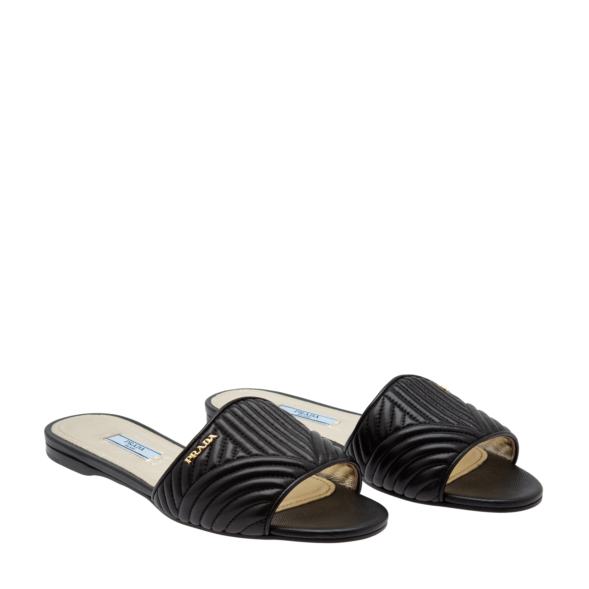 

Leather sandals, Black